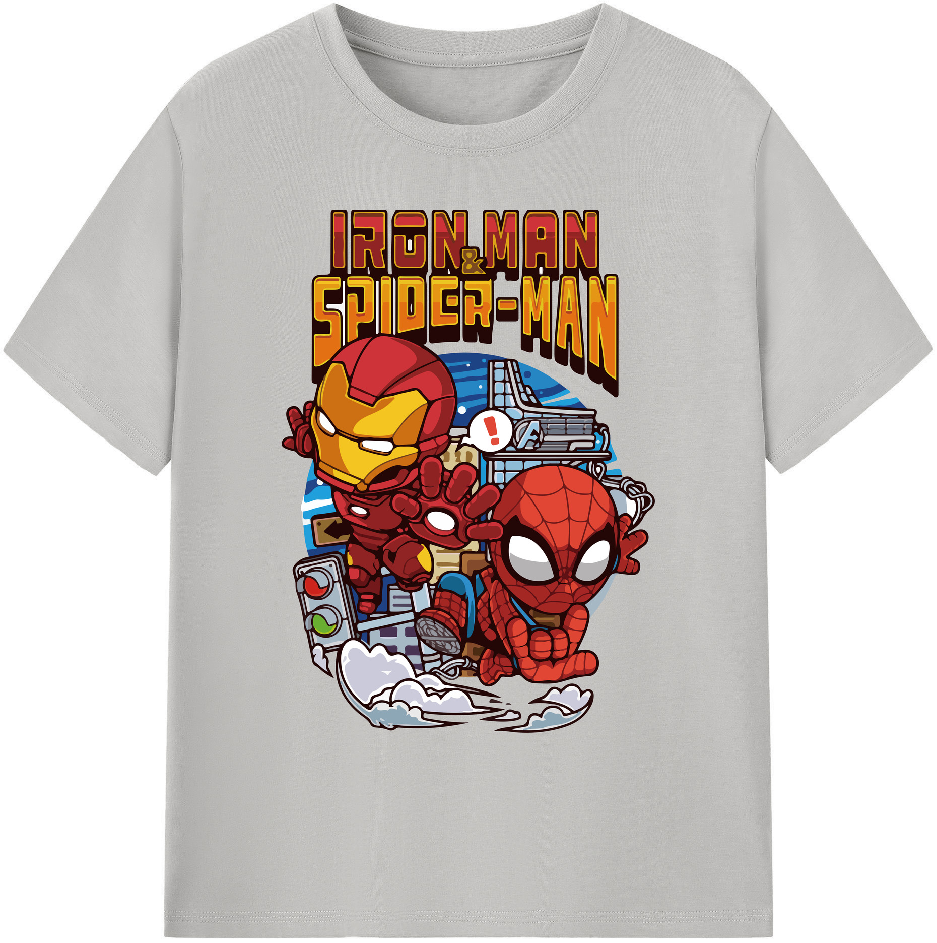 （画像用） アベンジャーズ The Avengers 綿100％ メンズ半袖Tシャツ｜肌触りやわらか＆通気性