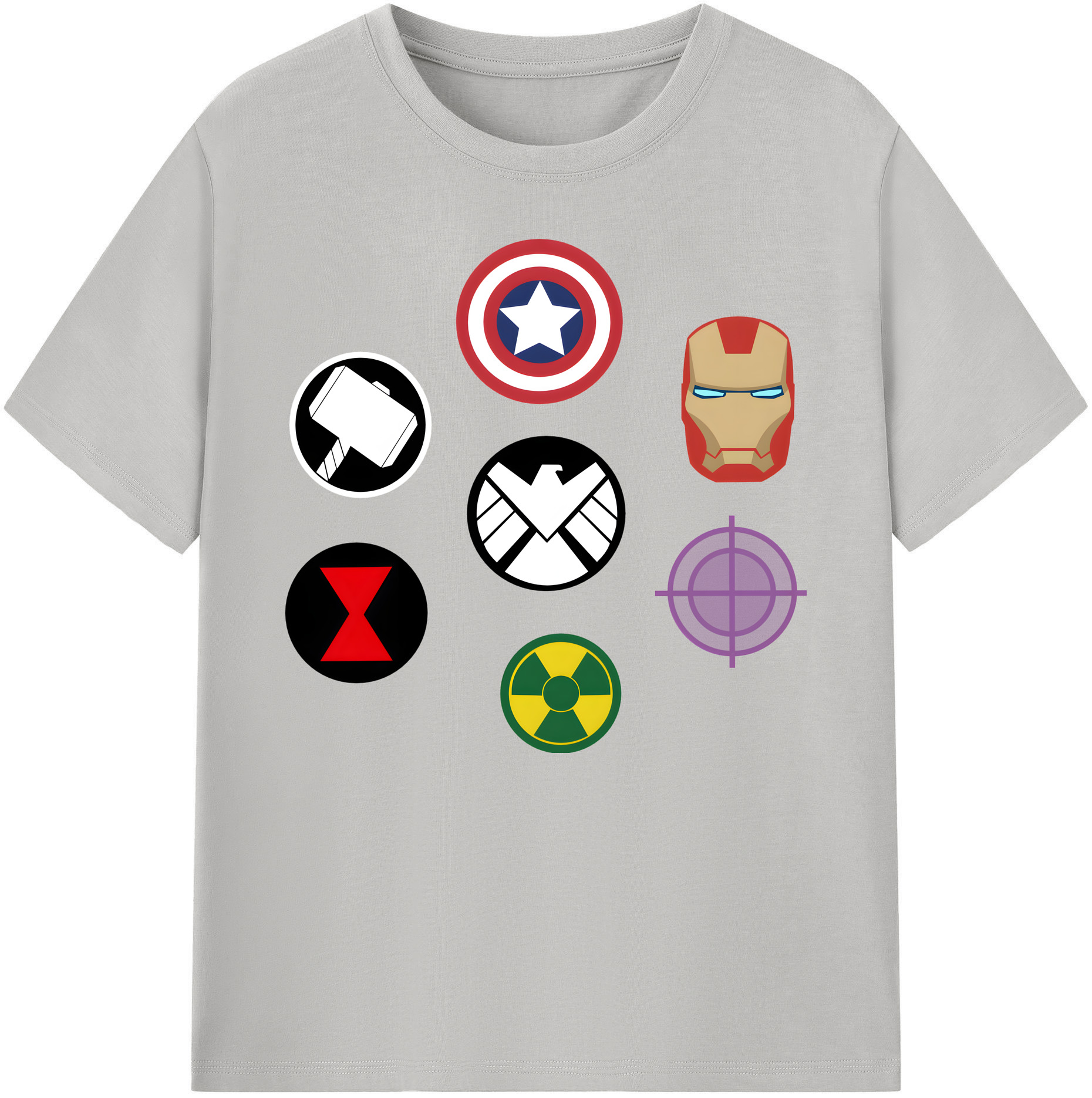 （画像用） アベンジャーズ The Avengers 綿100％ メンズ半袖Tシャツ｜肌触りやわらか＆通気性