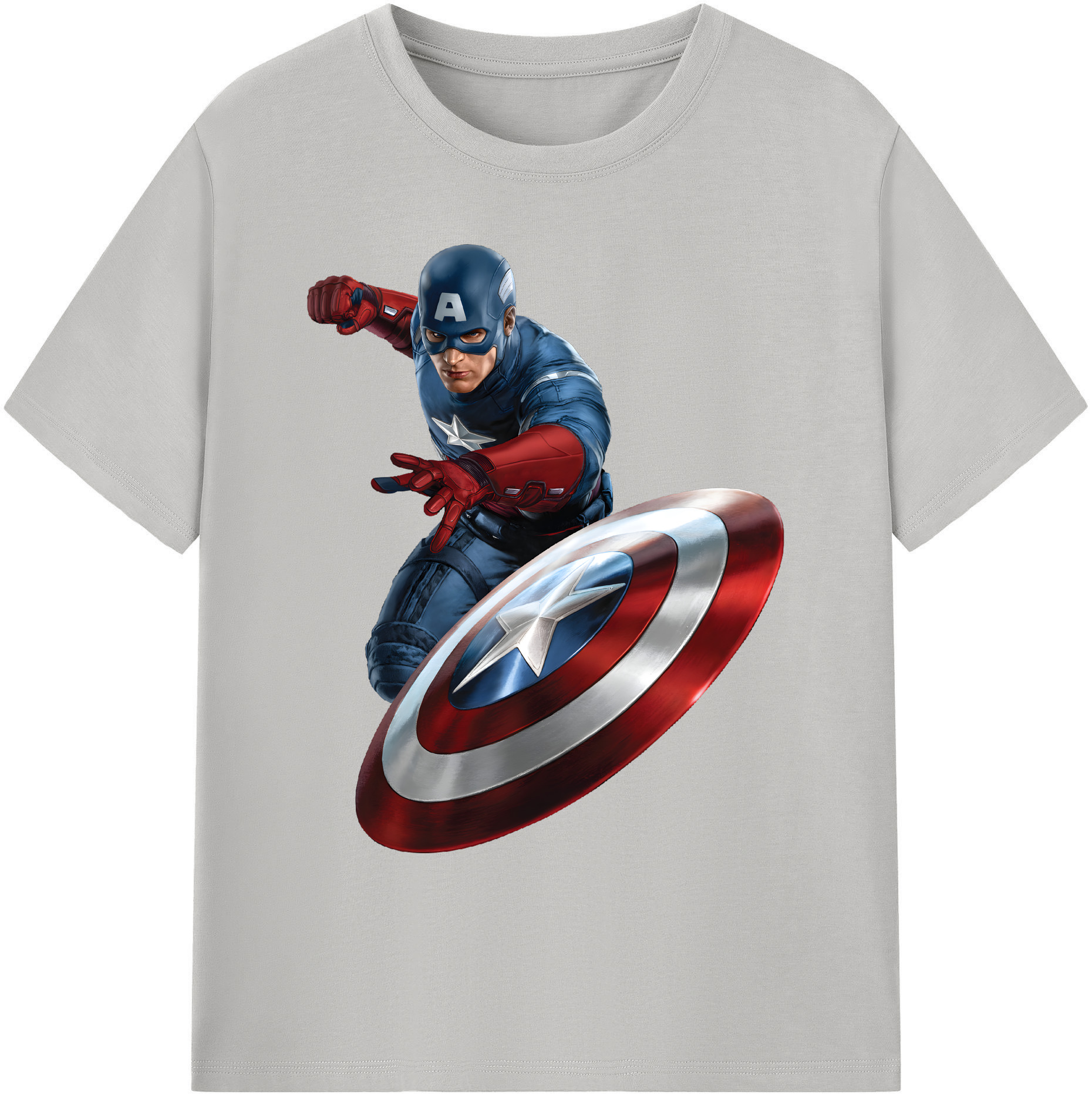 （画像用） アベンジャーズ The Avengers 綿100％ メンズ半袖Tシャツ｜肌触りやわらか＆通気性