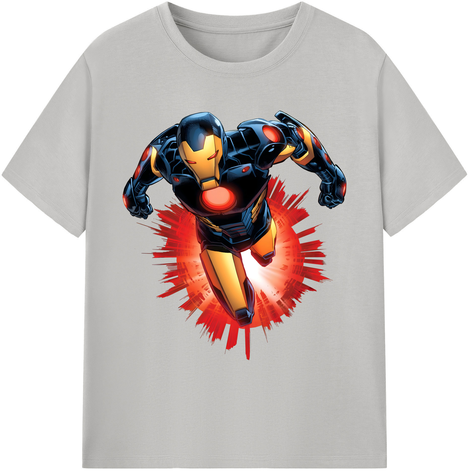 （画像用） アベンジャーズ The Avengers 綿100％ メンズ半袖Tシャツ｜肌触りやわらか＆通気性