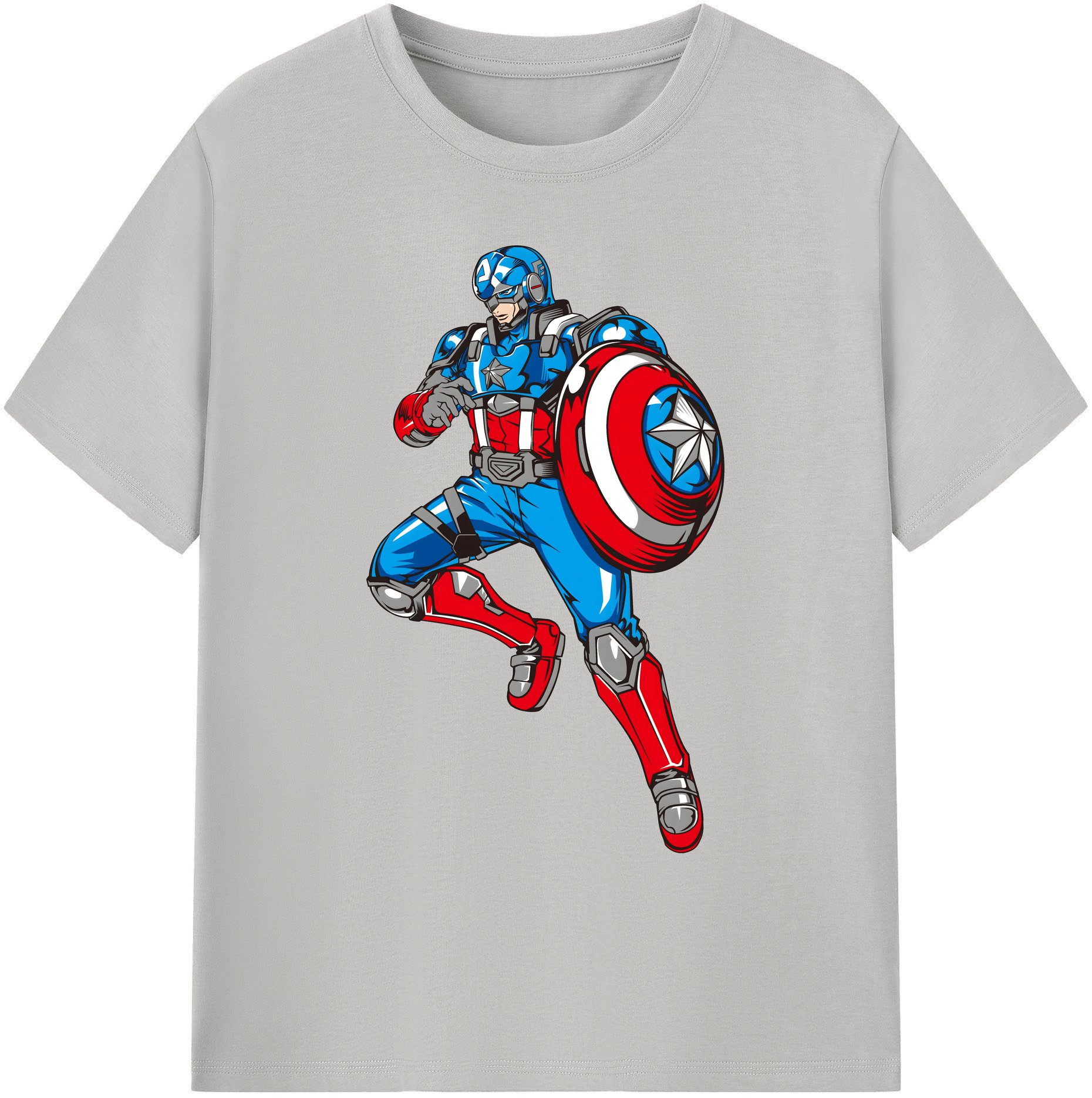 （画像用） アベンジャーズ The Avengers 綿100％ メンズ半袖Tシャツ｜肌触りやわらか＆通気性