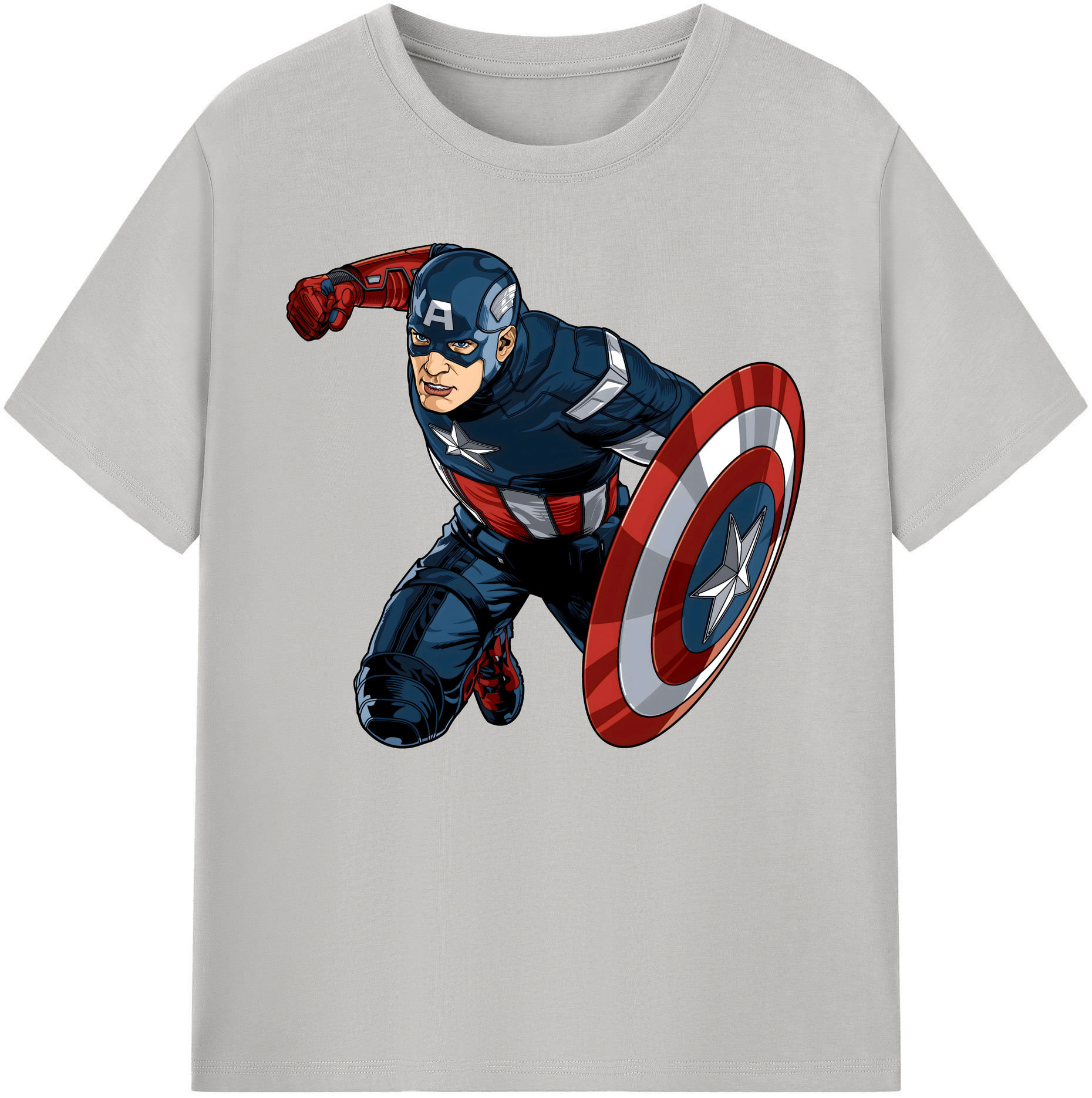 （画像用） アベンジャーズ The Avengers 綿100％ メンズ半袖Tシャツ｜肌触りやわらか＆通気性