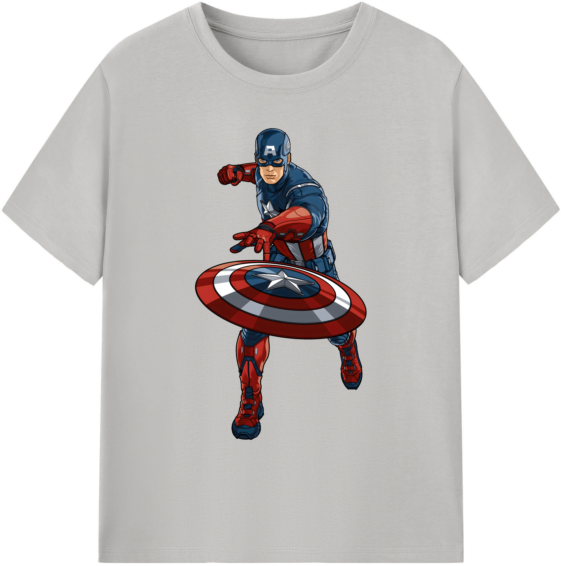 （画像用） アベンジャーズ The Avengers 綿100％ メンズ半袖Tシャツ｜肌触りやわらか＆通気性