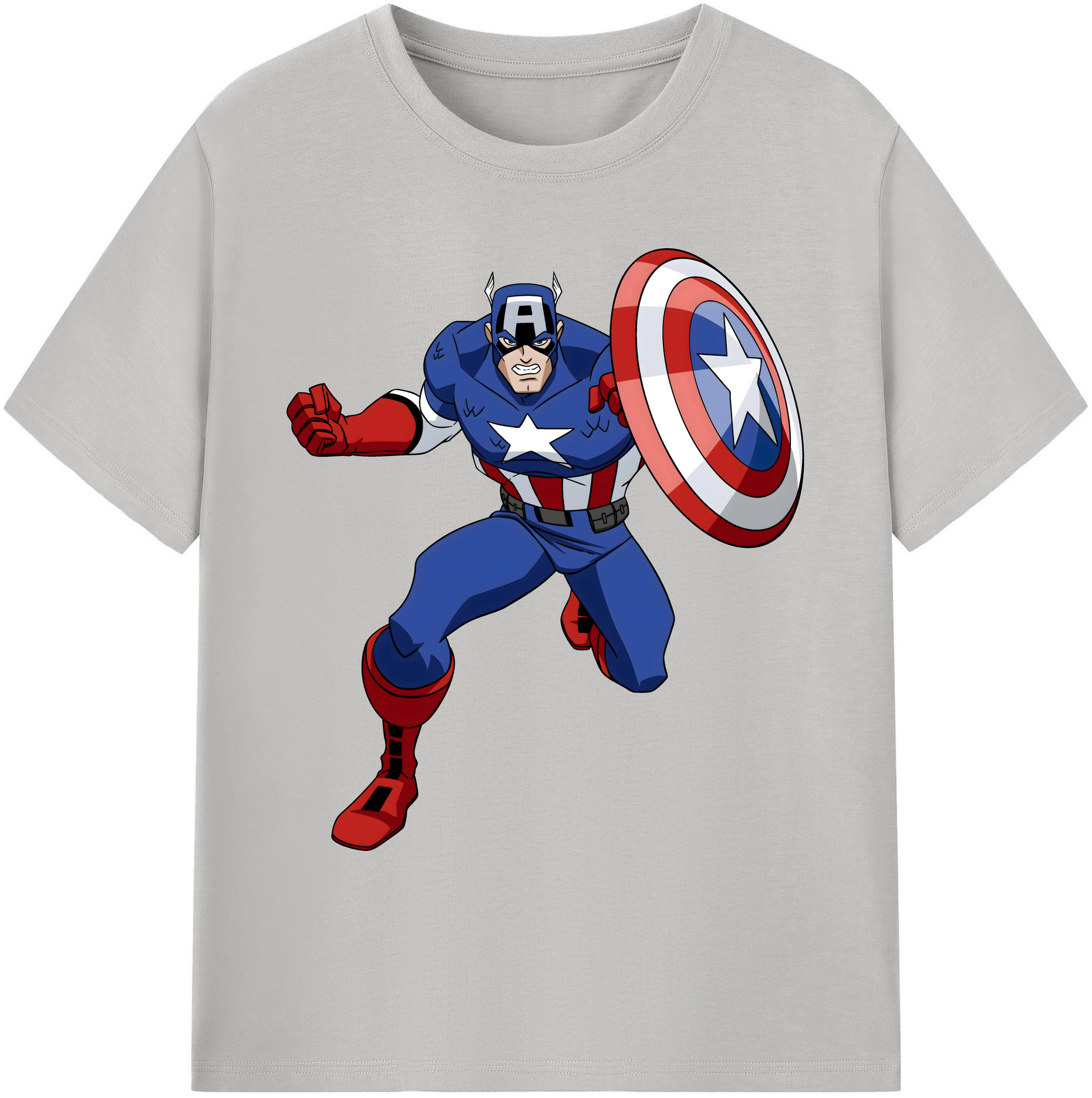 （画像用） アベンジャーズ The Avengers 綿100％ メンズ半袖Tシャツ｜肌触りやわらか＆通気性