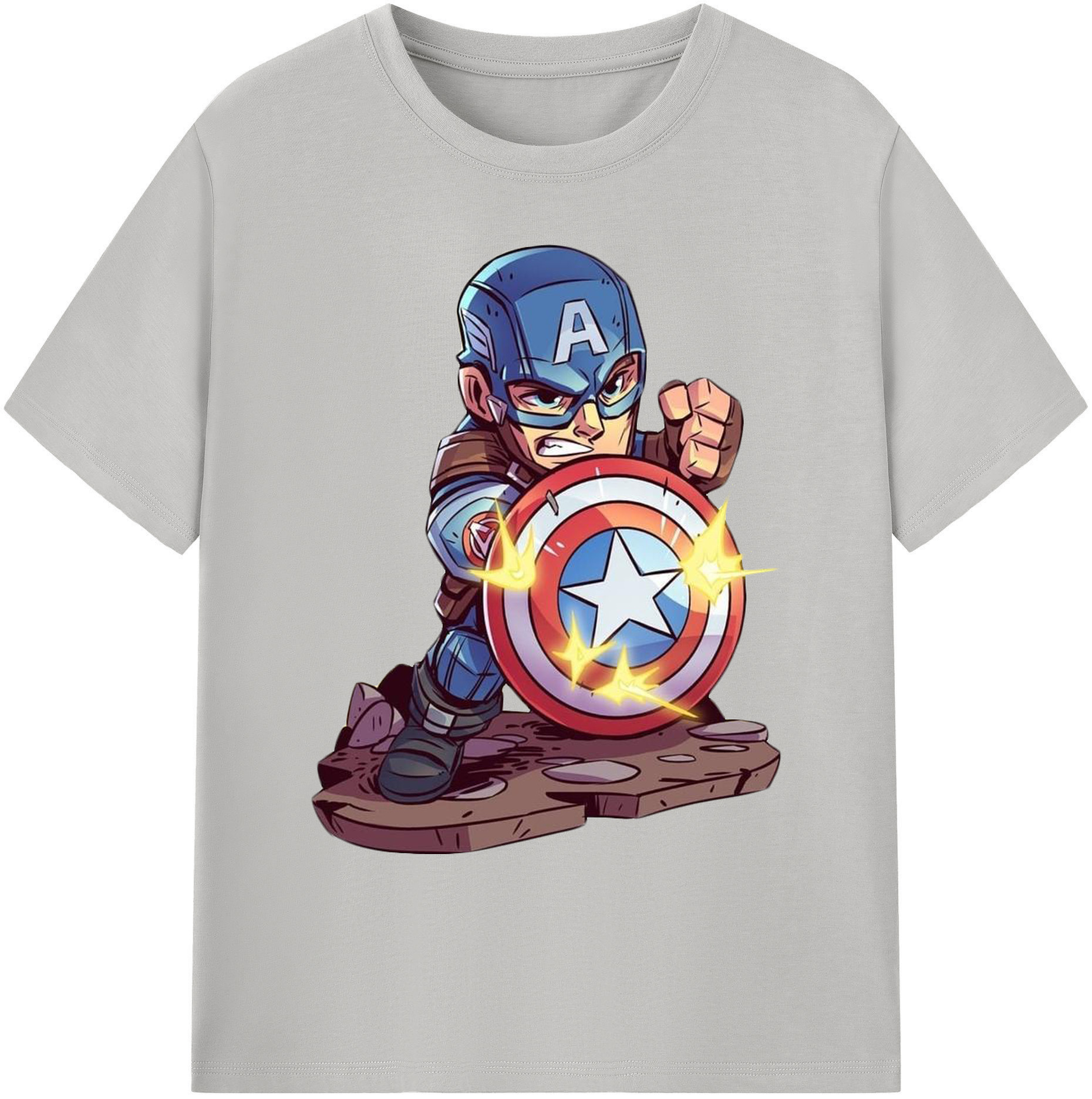 （画像用） アベンジャーズ The Avengers 綿100％ メンズ半袖Tシャツ｜肌触りやわらか＆通気性