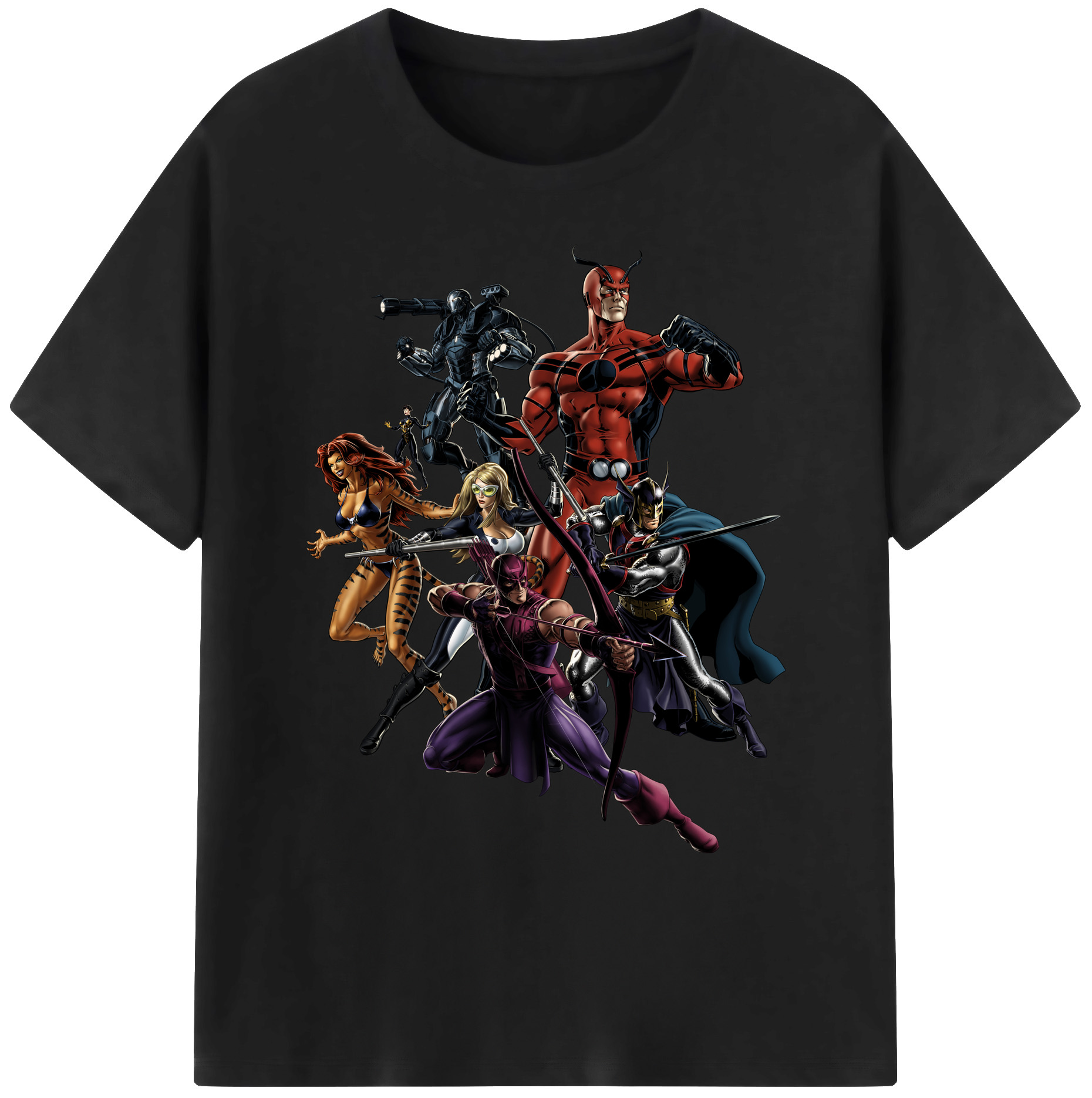 （画像用） アベンジャーズ The Avengers 綿100％ メンズ半袖Tシャツ｜肌触りやわらか＆通気性