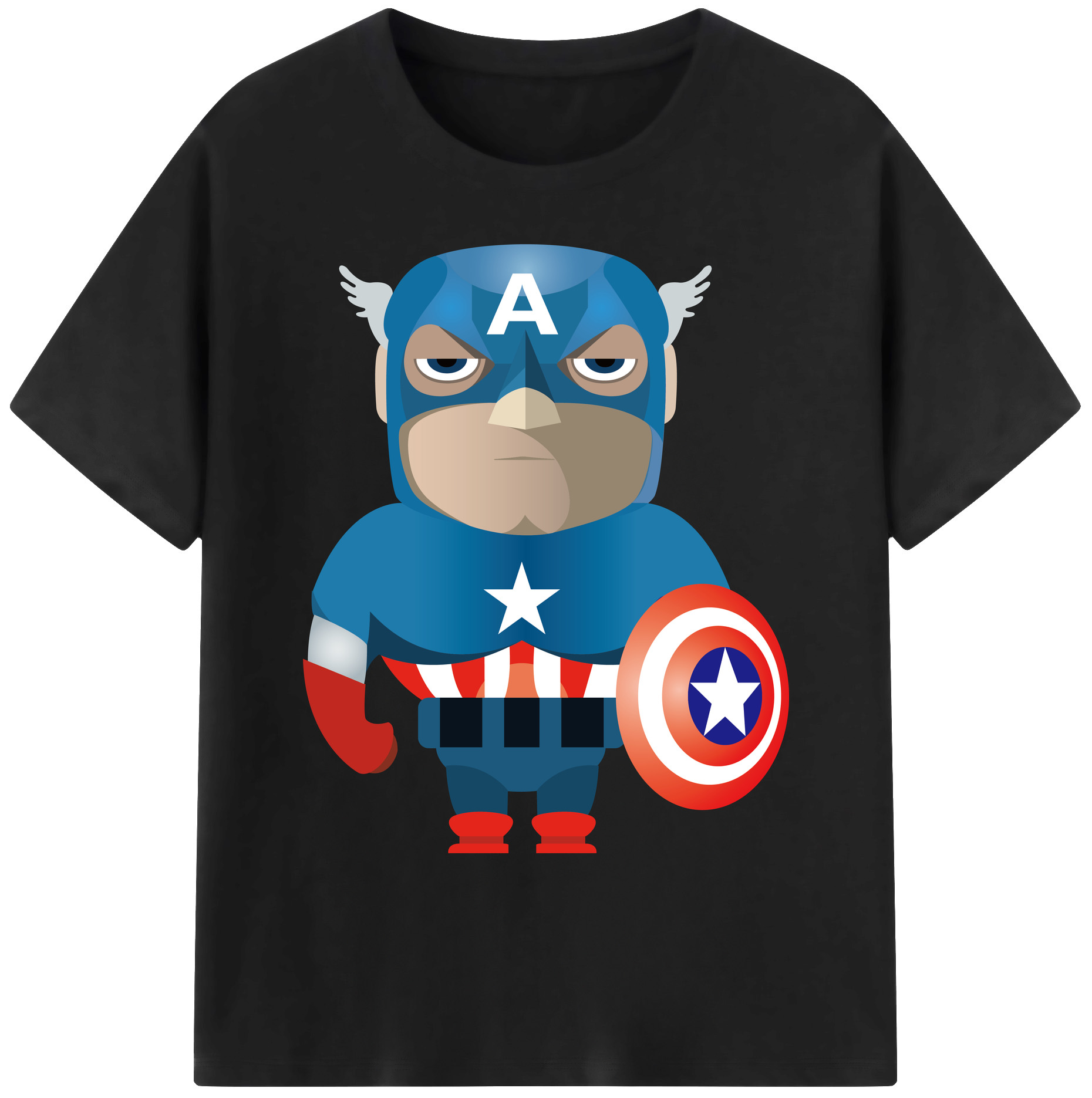 （画像用） アベンジャーズ The Avengers 綿100％ メンズ半袖Tシャツ｜肌触りやわらか＆通気性