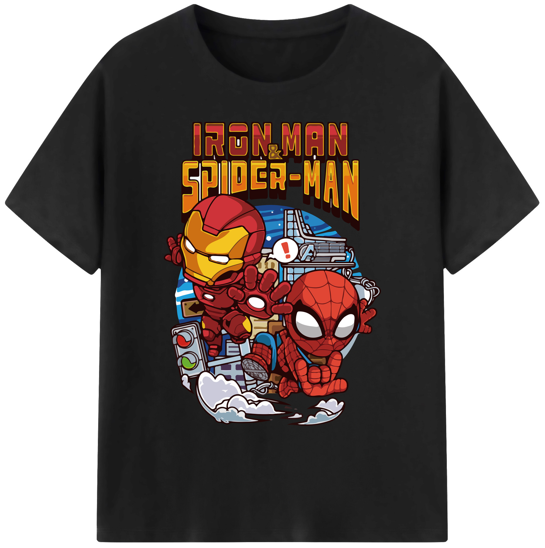（画像用） アベンジャーズ The Avengers 綿100％ メンズ半袖Tシャツ｜肌触りやわらか＆通気性