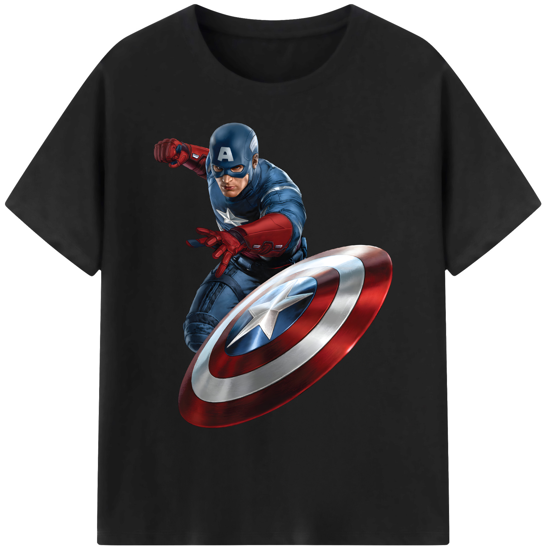 （画像用） アベンジャーズ The Avengers 綿100％ メンズ半袖Tシャツ｜肌触りやわらか＆通気性