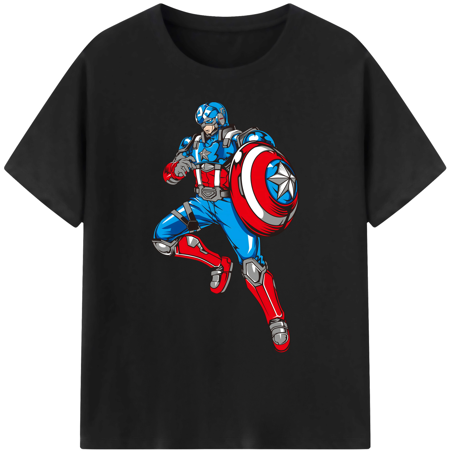 （画像用） アベンジャーズ The Avengers 綿100％ メンズ半袖Tシャツ｜肌触りやわらか＆通気性