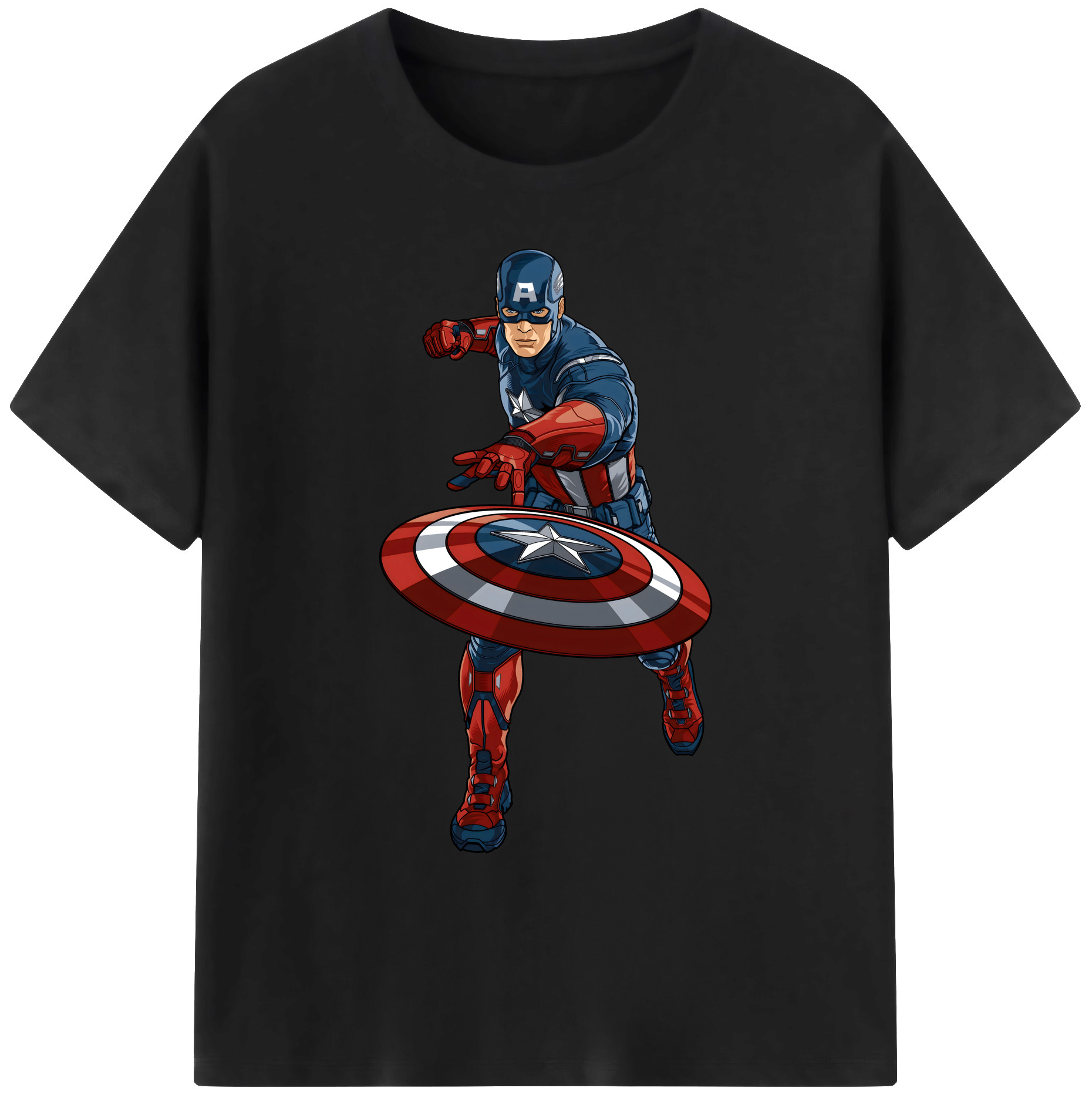 （画像用） アベンジャーズ The Avengers 綿100％ メンズ半袖Tシャツ｜肌触りやわらか＆通気性