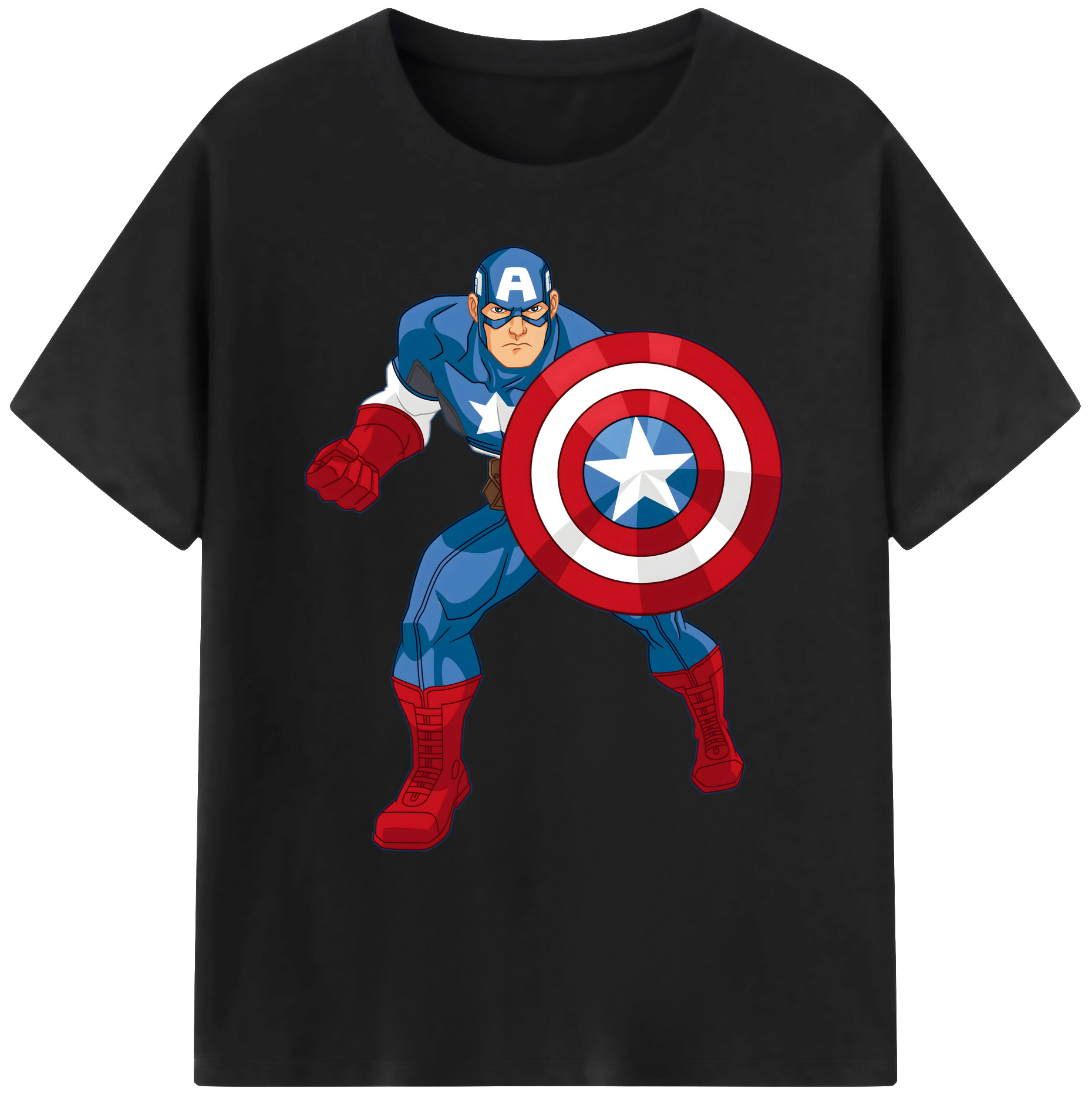 （画像用） アベンジャーズ The Avengers 綿100％ メンズ半袖Tシャツ｜肌触りやわらか＆通気性