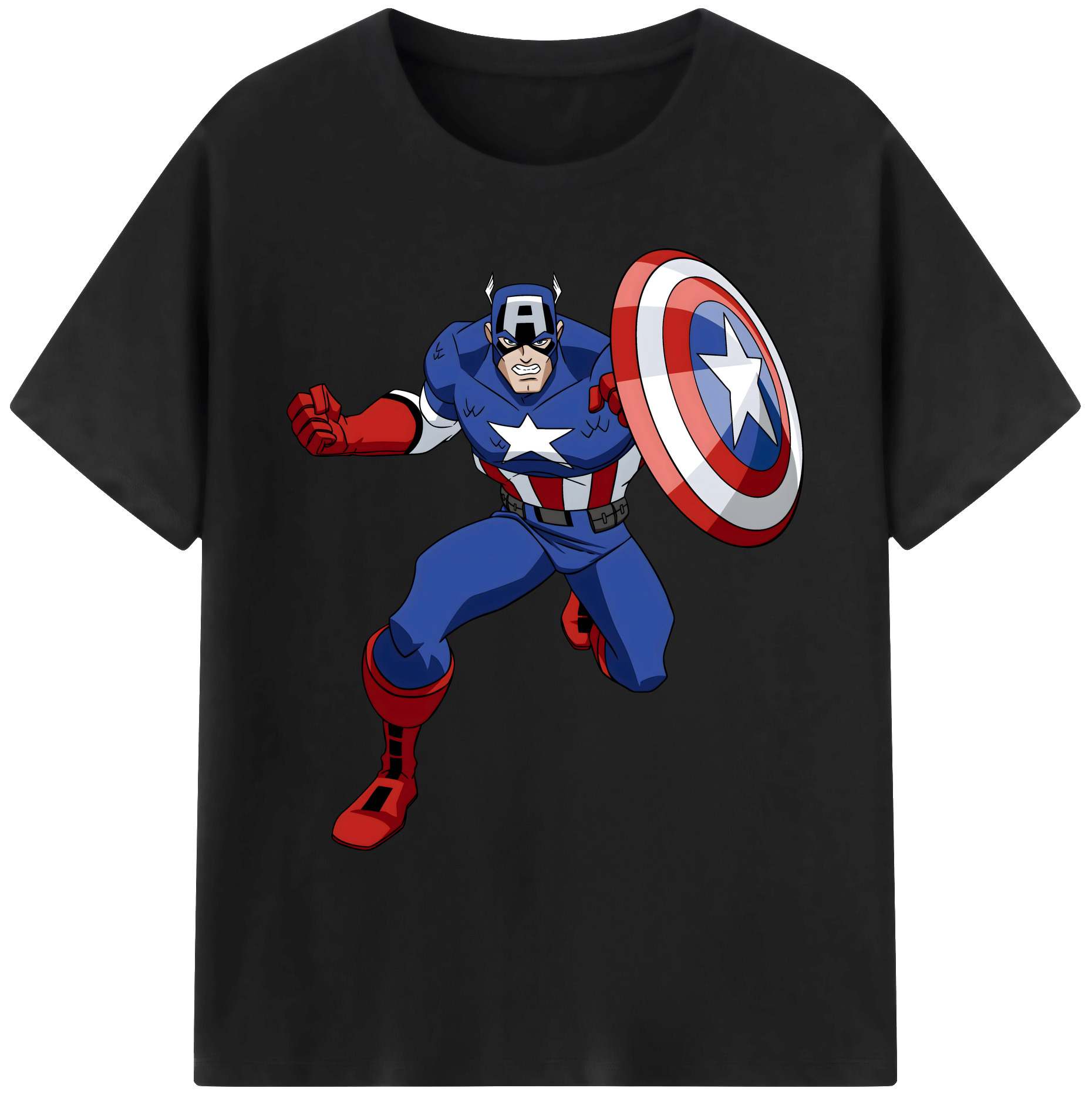 （画像用） アベンジャーズ The Avengers 綿100％ メンズ半袖Tシャツ｜肌触りやわらか＆通気性