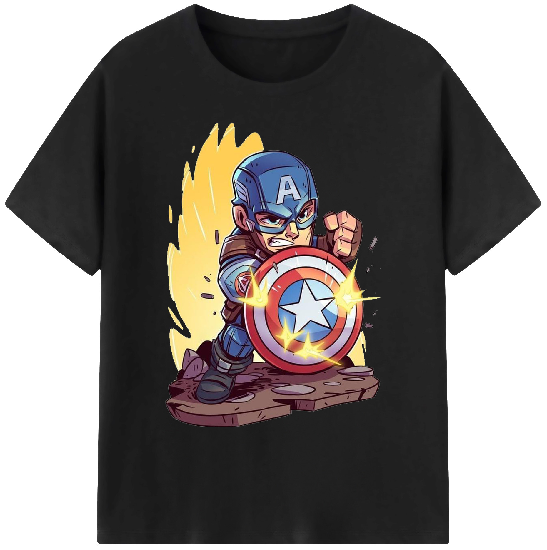 （画像用） アベンジャーズ The Avengers 綿100％ メンズ半袖Tシャツ｜肌触りやわらか＆通気性