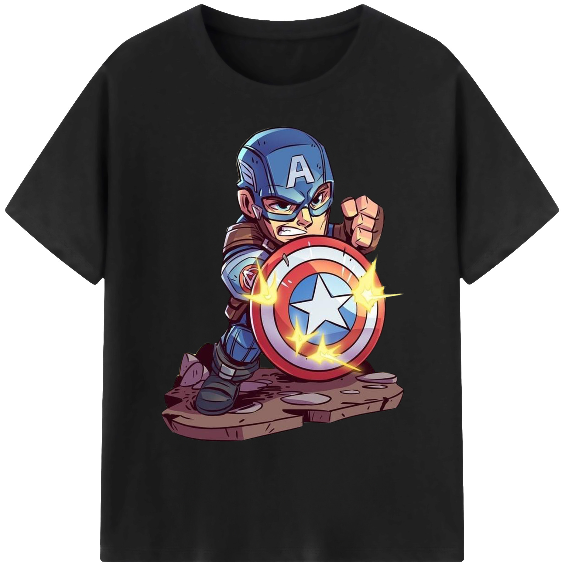 （画像用） アベンジャーズ The Avengers 綿100％ メンズ半袖Tシャツ｜肌触りやわらか＆通気性