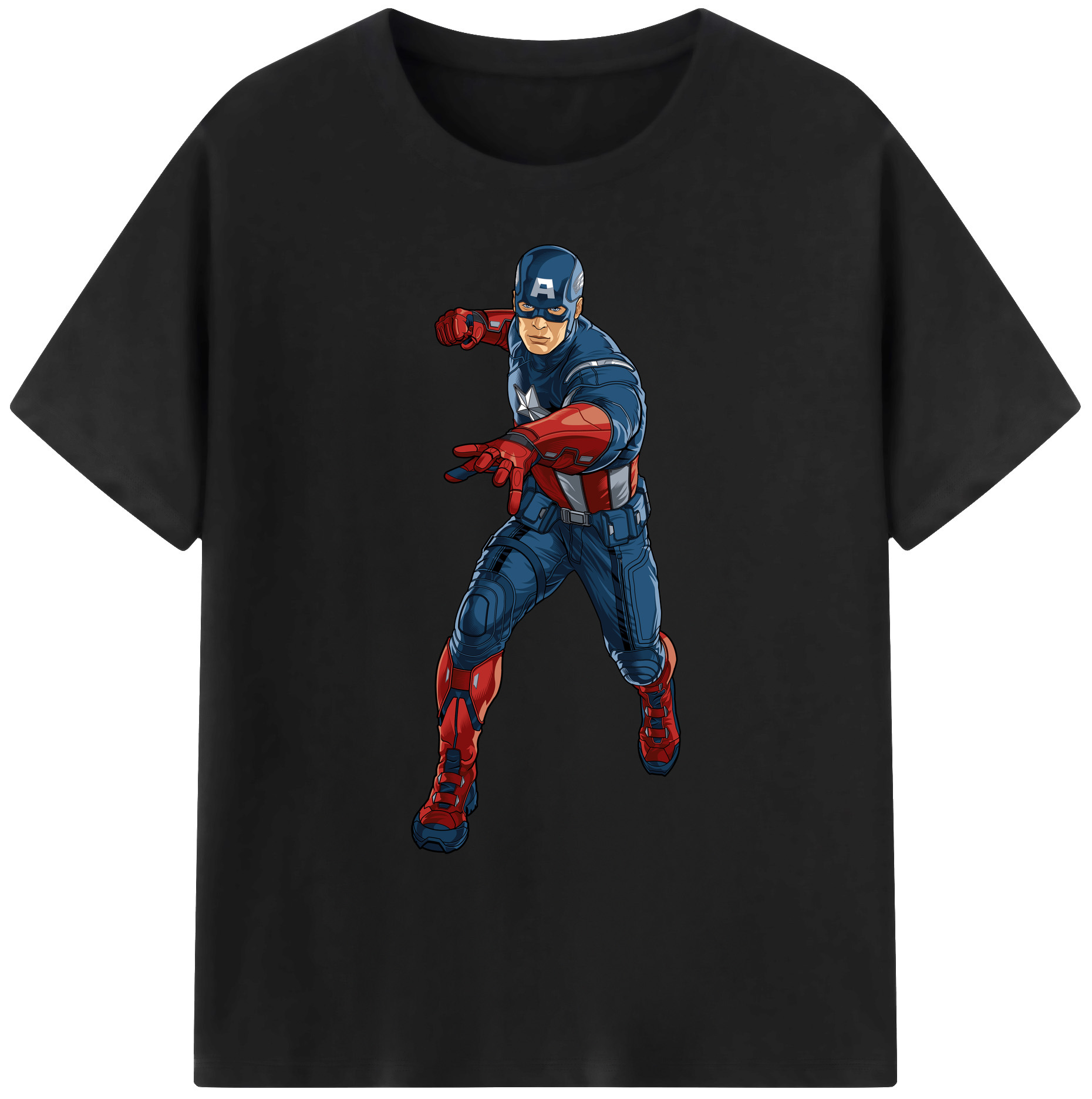 （画像用） アベンジャーズ The Avengers 綿100％ メンズ半袖Tシャツ｜肌触りやわらか＆通気性