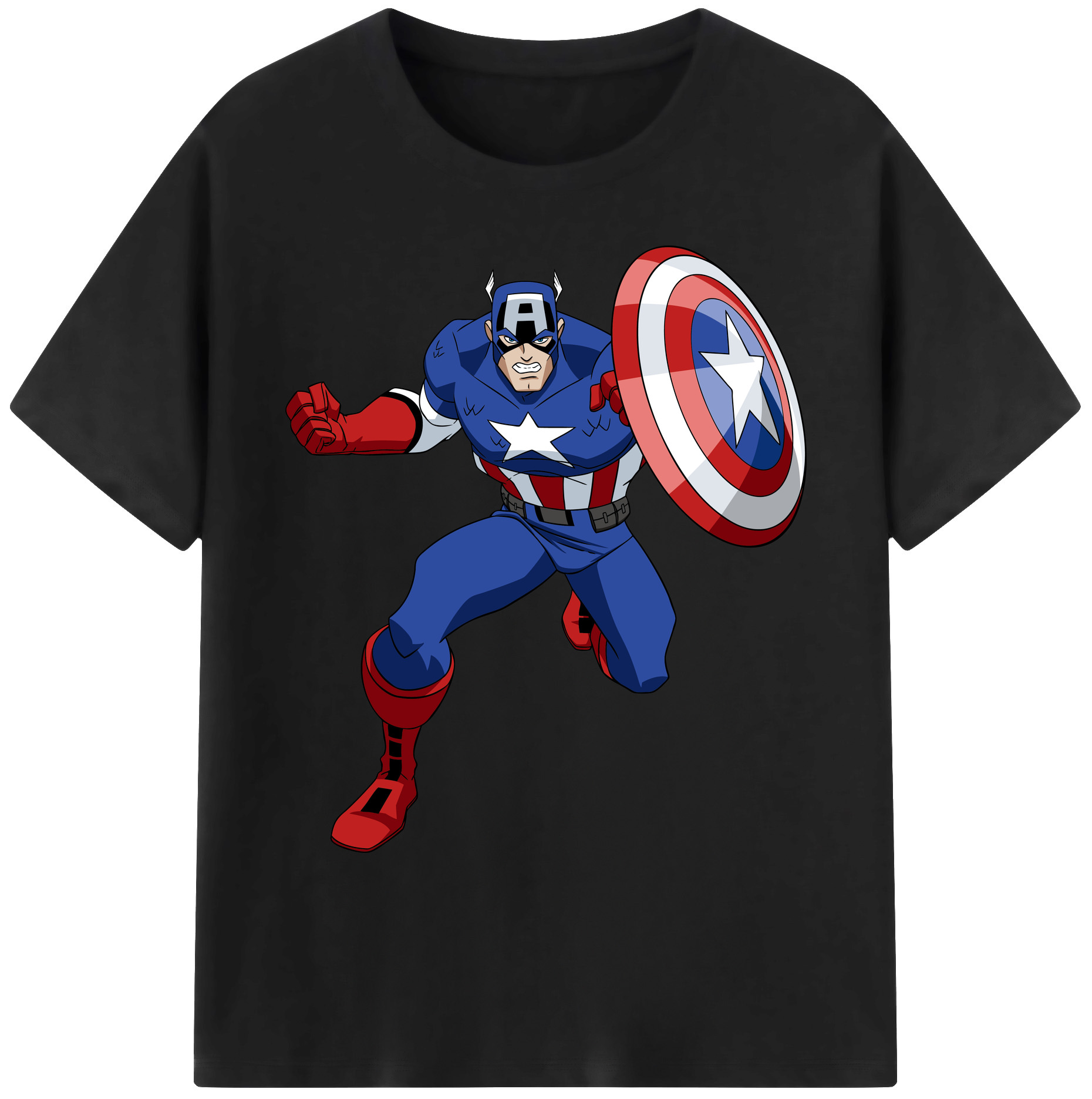 （画像用） アベンジャーズ The Avengers 綿100％ メンズ半袖Tシャツ｜肌触りやわらか＆通気性