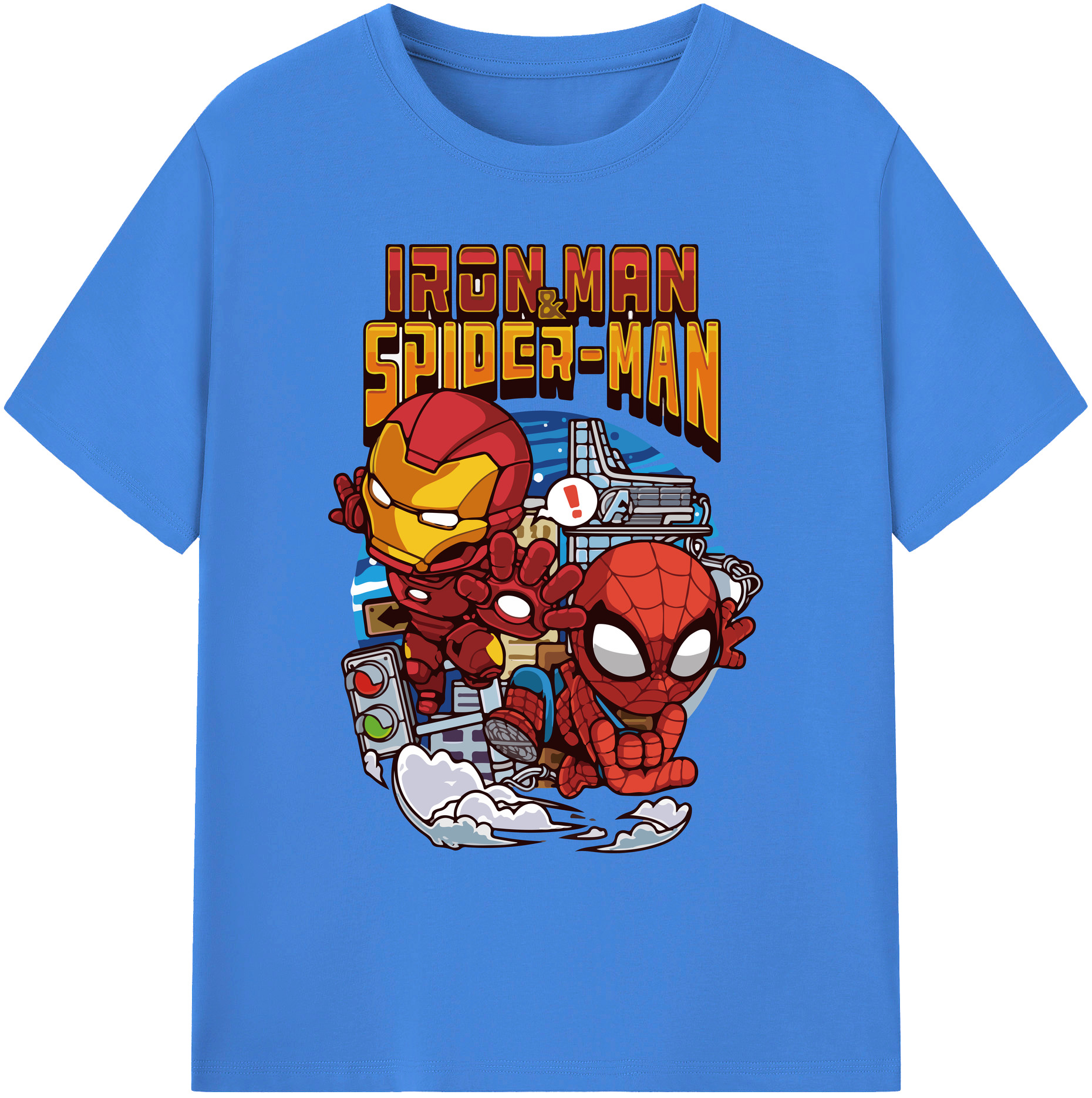 （画像用） アベンジャーズ The Avengers 綿100％ メンズ半袖Tシャツ｜肌触りやわらか＆通気性