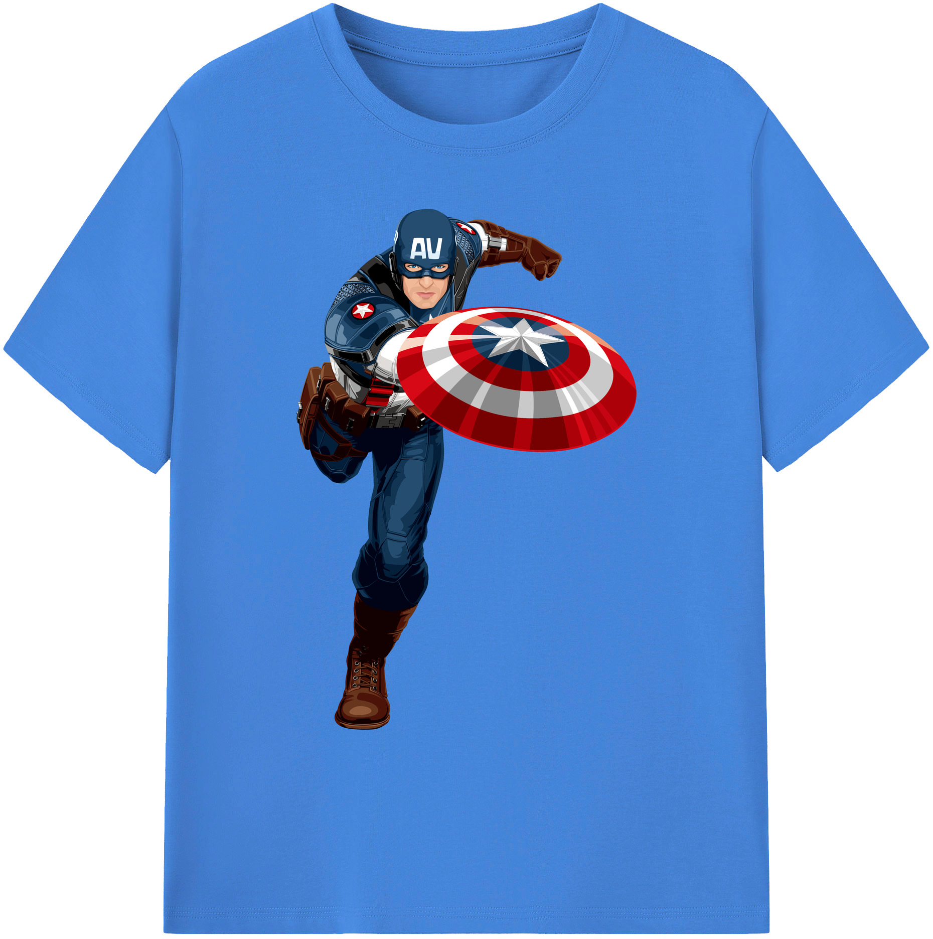 （画像用） アベンジャーズ The Avengers 綿100％ メンズ半袖Tシャツ｜肌触りやわらか＆通気性