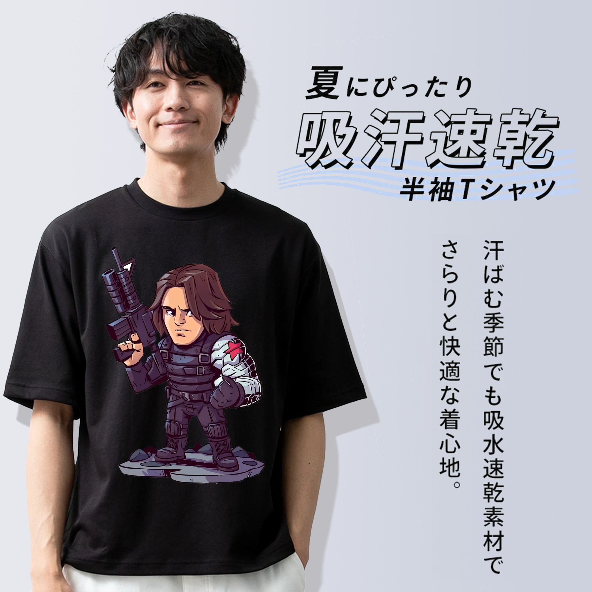アベンジャーズ The Avengers 綿100％ メンズ半袖Tシャツ｜肌触りやわらか＆通気性