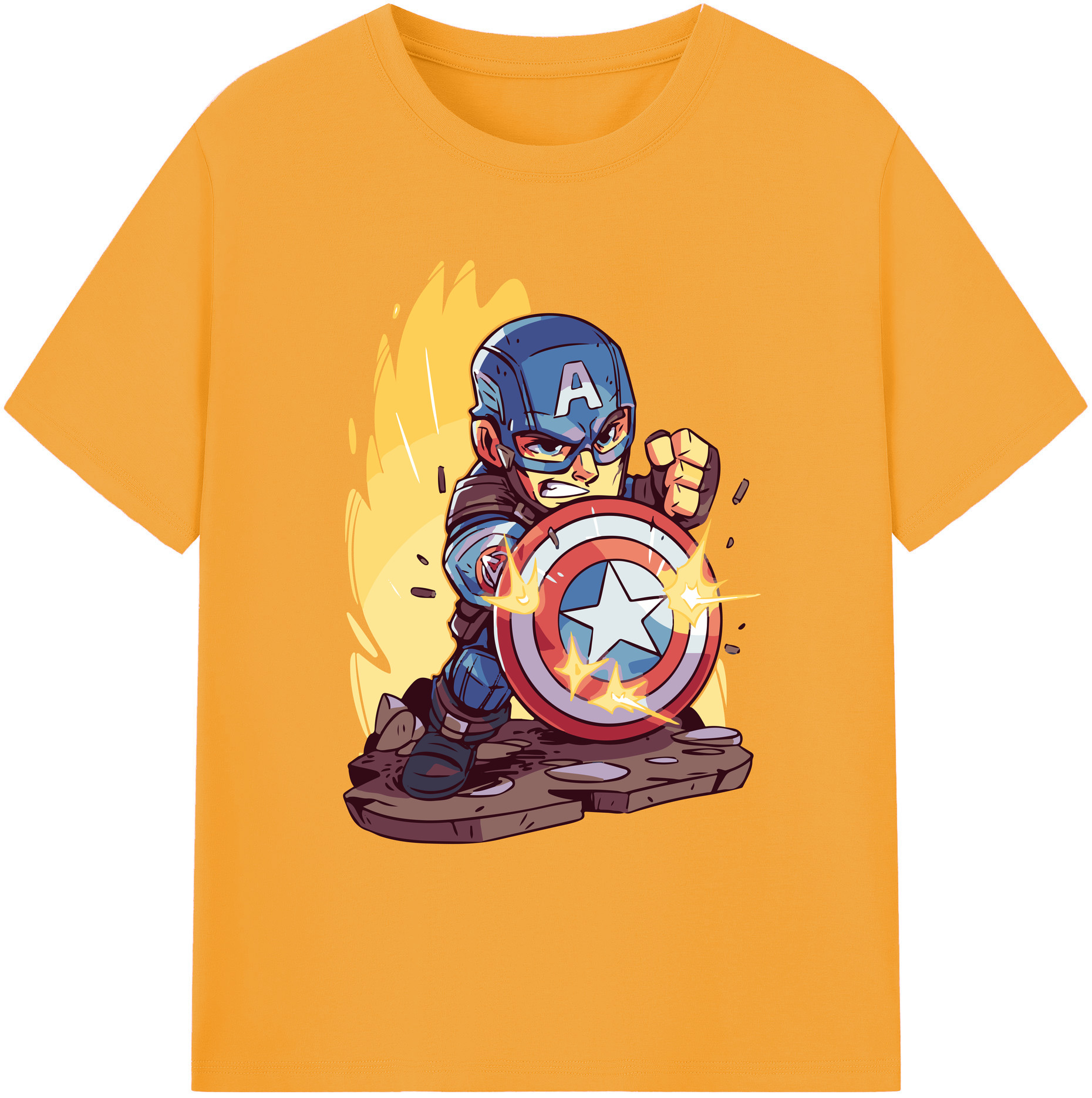 （画像用） アベンジャーズ The Avengers 綿100％ メンズ半袖Tシャツ｜肌触りやわらか＆通気性