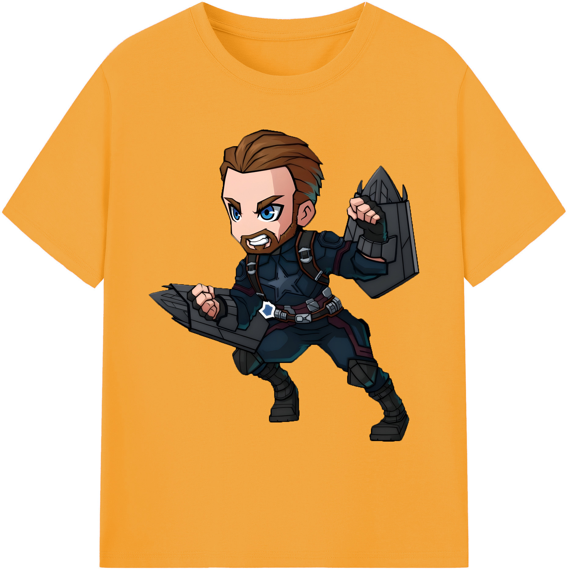 （画像用） アベンジャーズ The Avengers 綿100％ メンズ半袖Tシャツ｜肌触りやわらか＆通気性