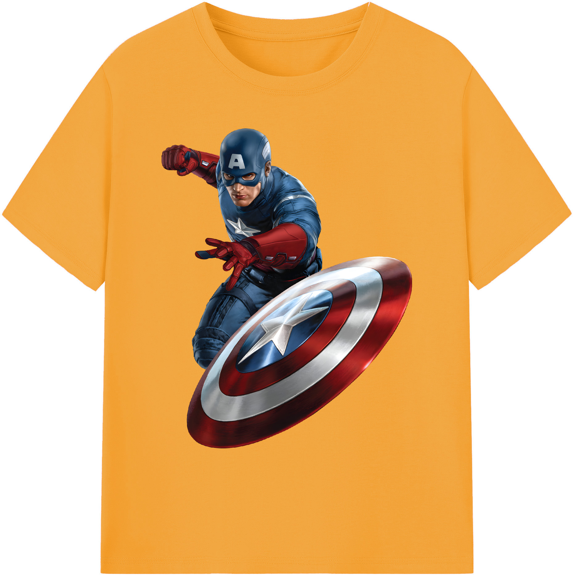 （画像用） アベンジャーズ The Avengers 綿100％ メンズ半袖Tシャツ｜肌触りやわらか＆通気性
