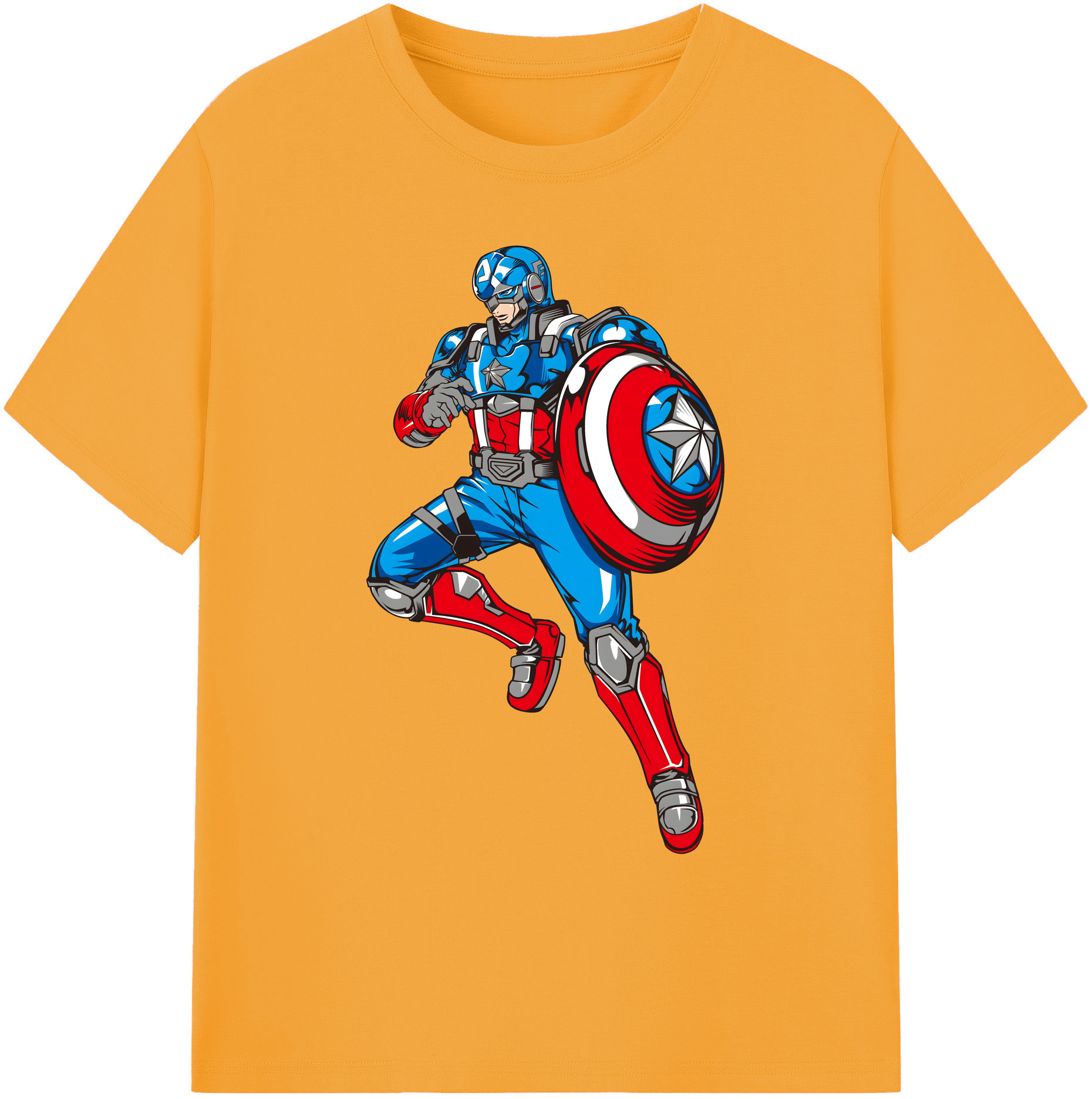 （画像用） アベンジャーズ The Avengers 綿100％ メンズ半袖Tシャツ｜肌触りやわらか＆通気性