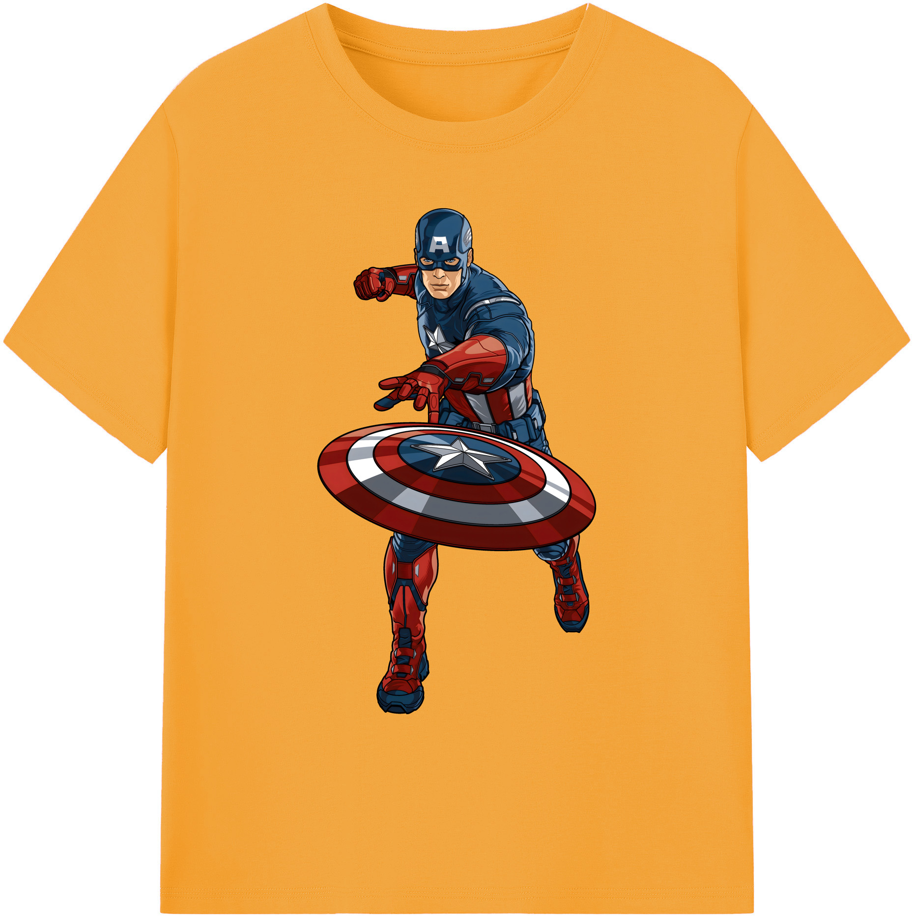 （画像用） アベンジャーズ The Avengers 綿100％ メンズ半袖Tシャツ｜肌触りやわらか＆通気性