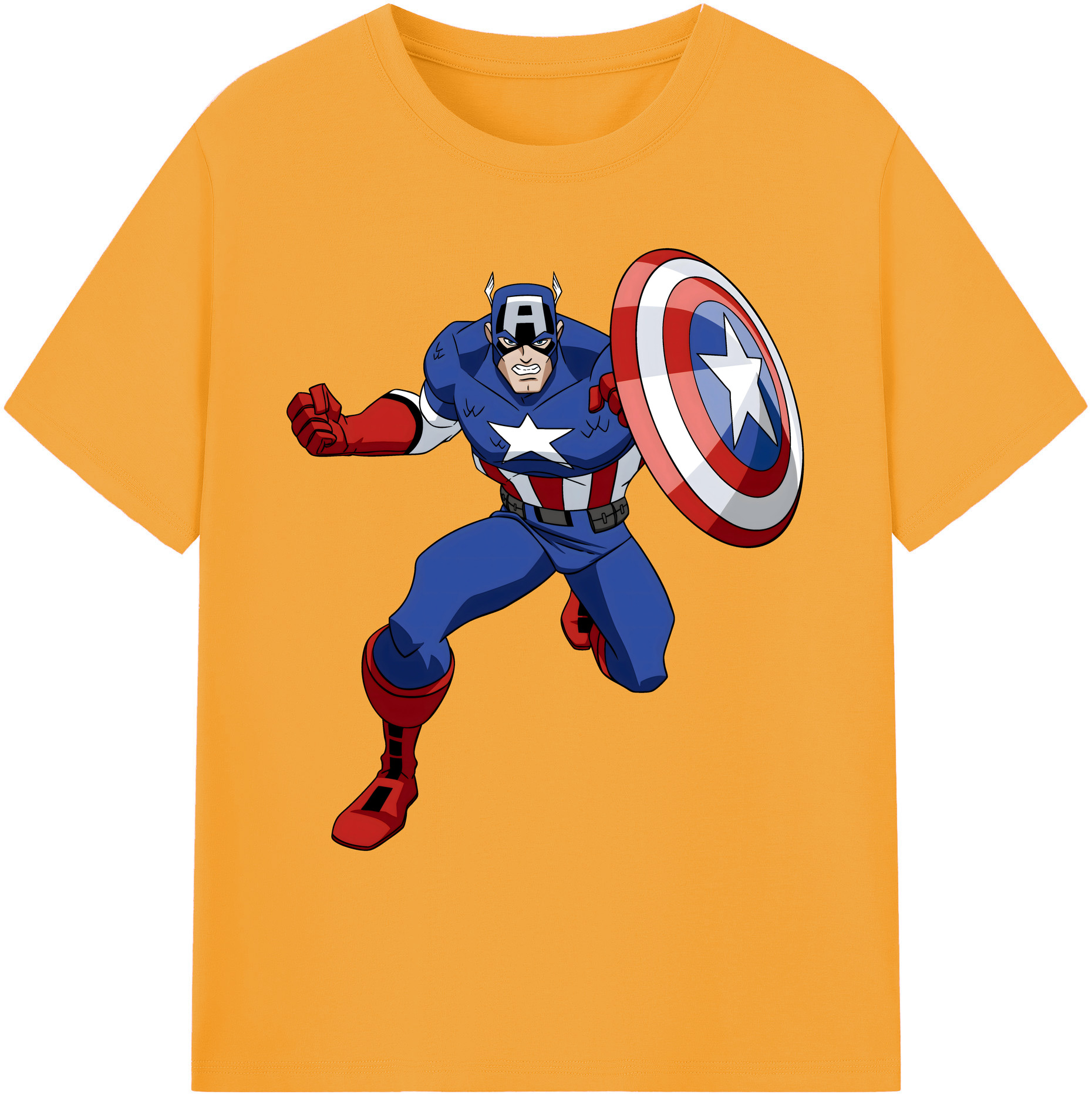 （画像用） アベンジャーズ The Avengers 綿100％ メンズ半袖Tシャツ｜肌触りやわらか＆通気性