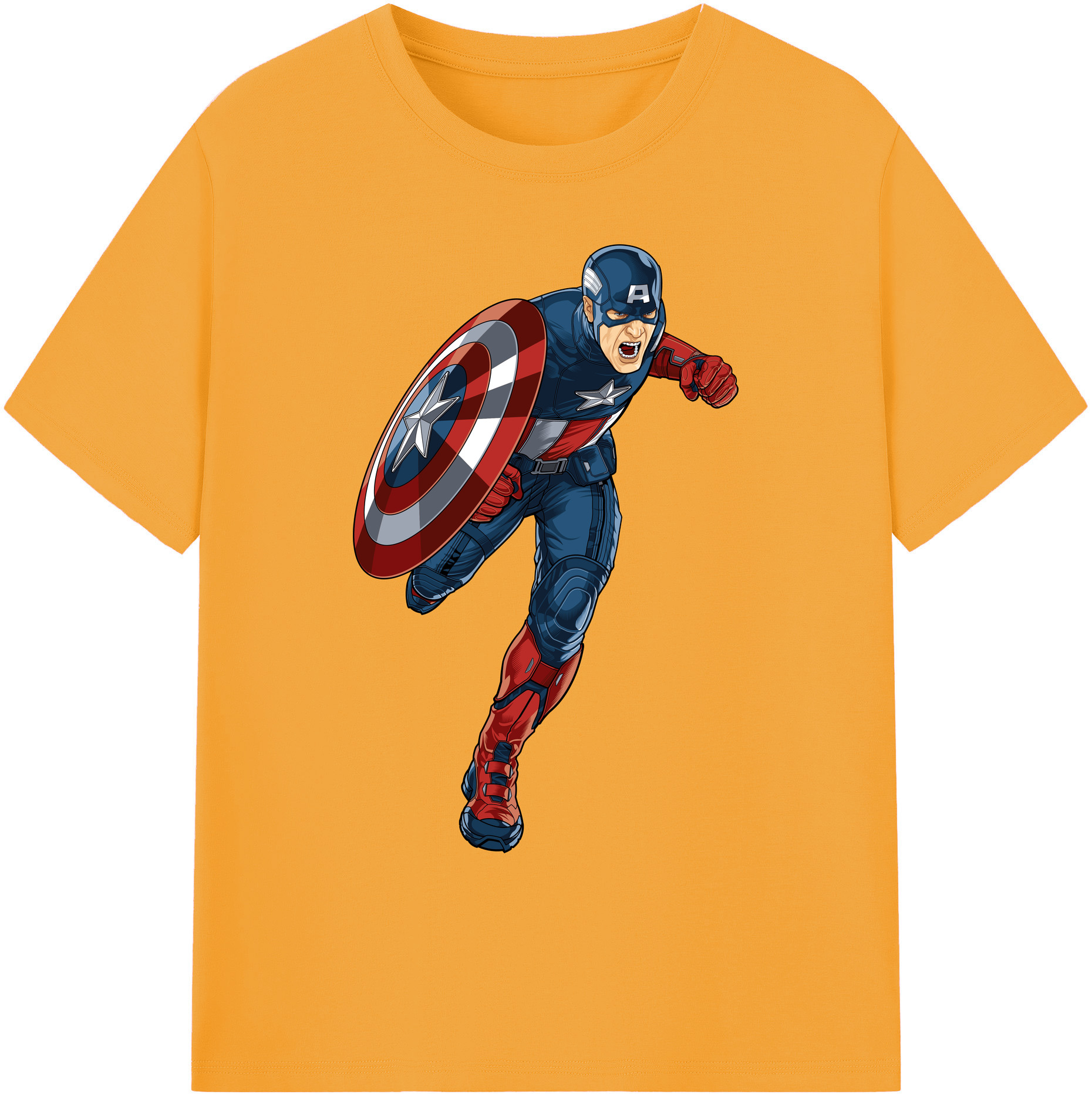 （画像用） アベンジャーズ The Avengers 綿100％ メンズ半袖Tシャツ｜肌触りやわらか＆通気性