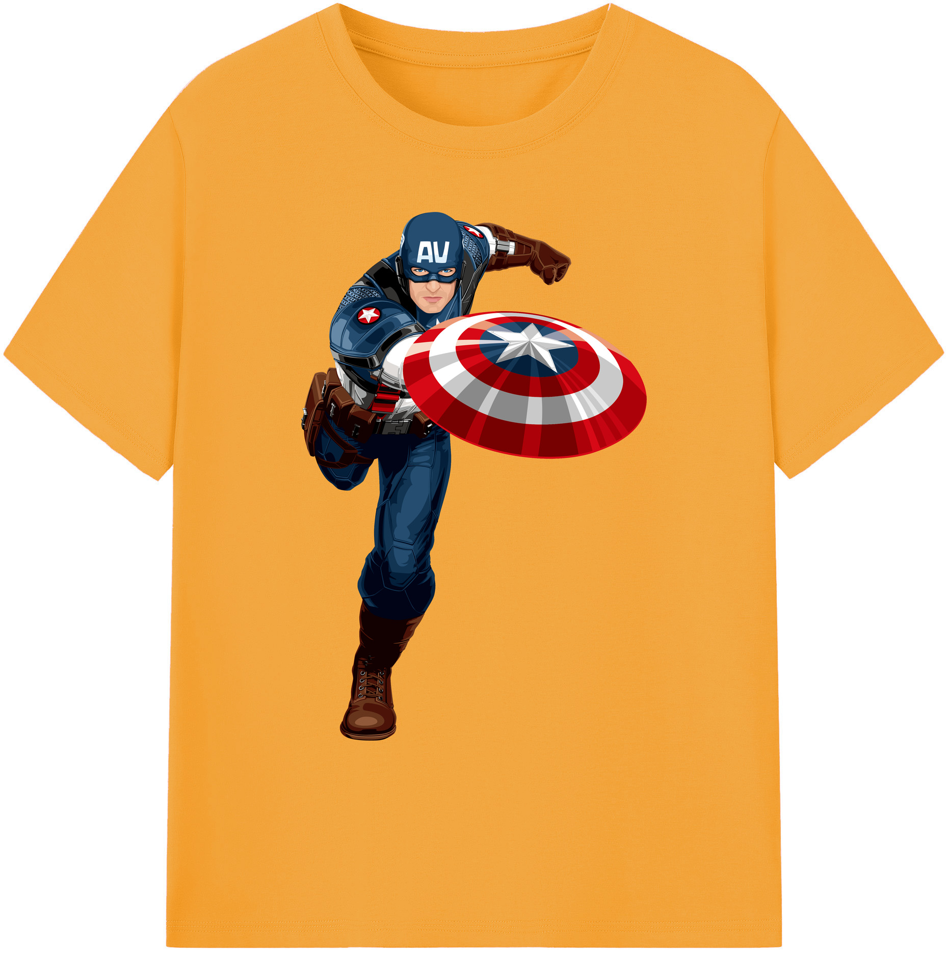 （画像用） アベンジャーズ The Avengers 綿100％ メンズ半袖Tシャツ｜肌触りやわらか＆通気性