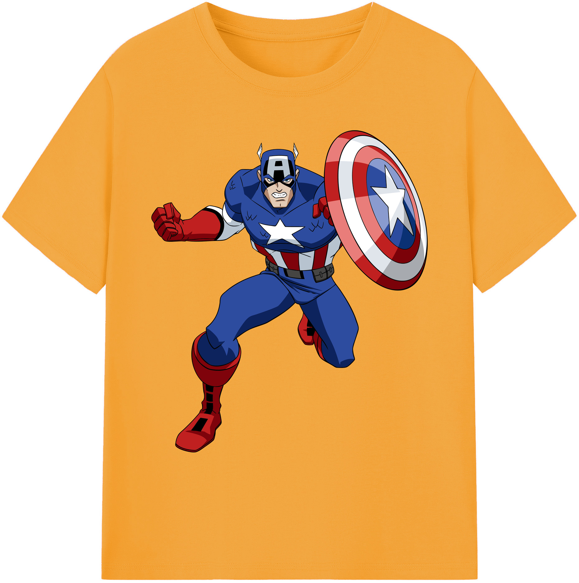 （画像用） アベンジャーズ The Avengers 綿100％ メンズ半袖Tシャツ｜肌触りやわらか＆通気性