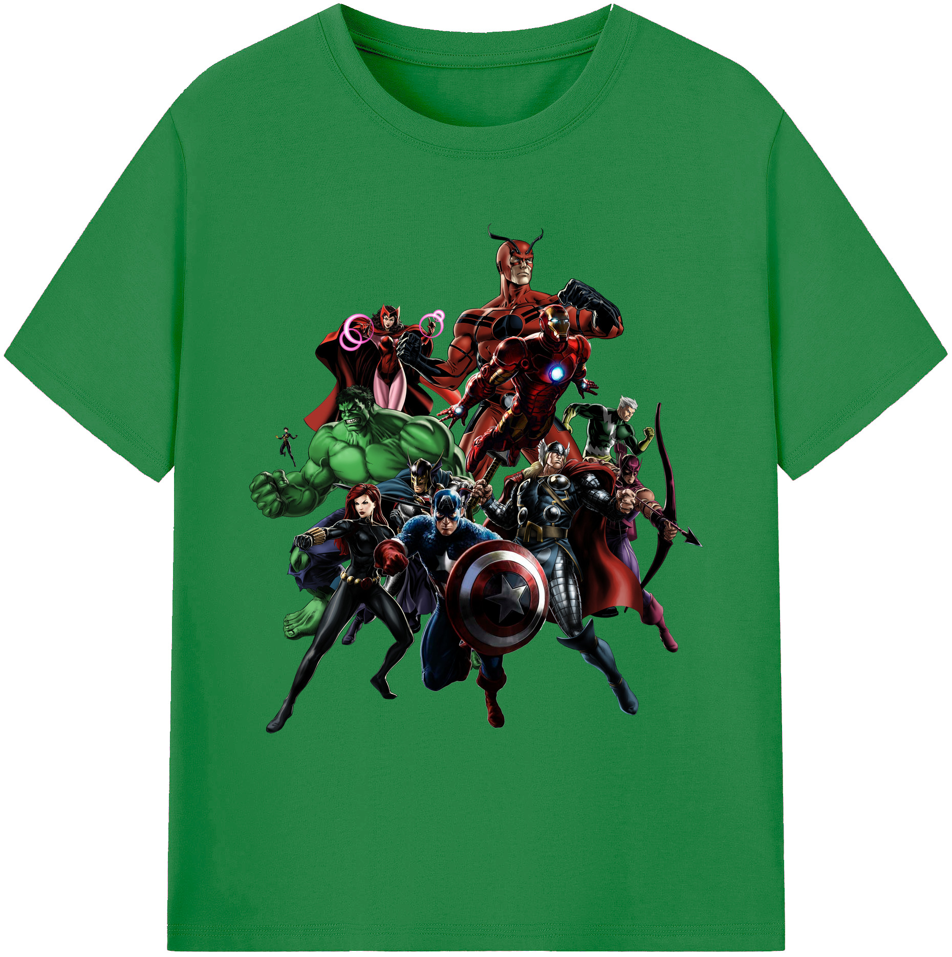 （画像用） アベンジャーズ The Avengers 綿100％ メンズ半袖Tシャツ｜肌触りやわらか＆通気性