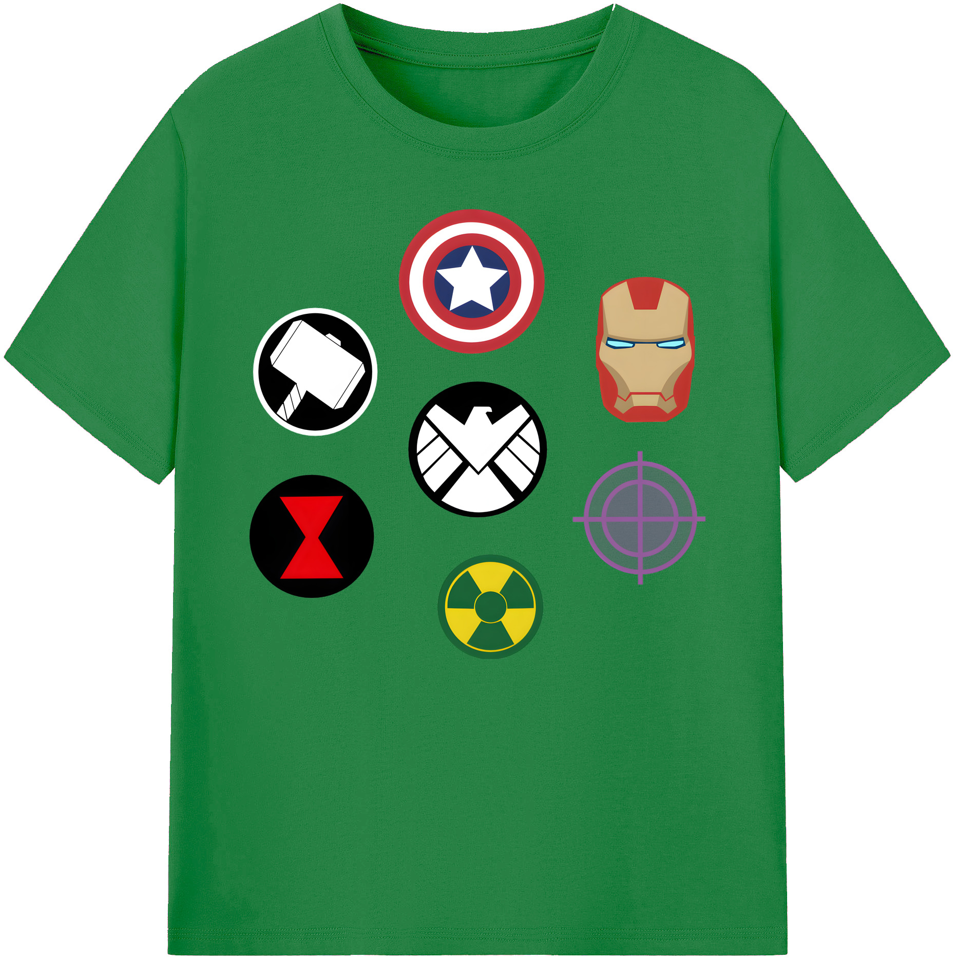 （画像用） アベンジャーズ The Avengers 綿100％ メンズ半袖Tシャツ｜肌触りやわらか＆通気性