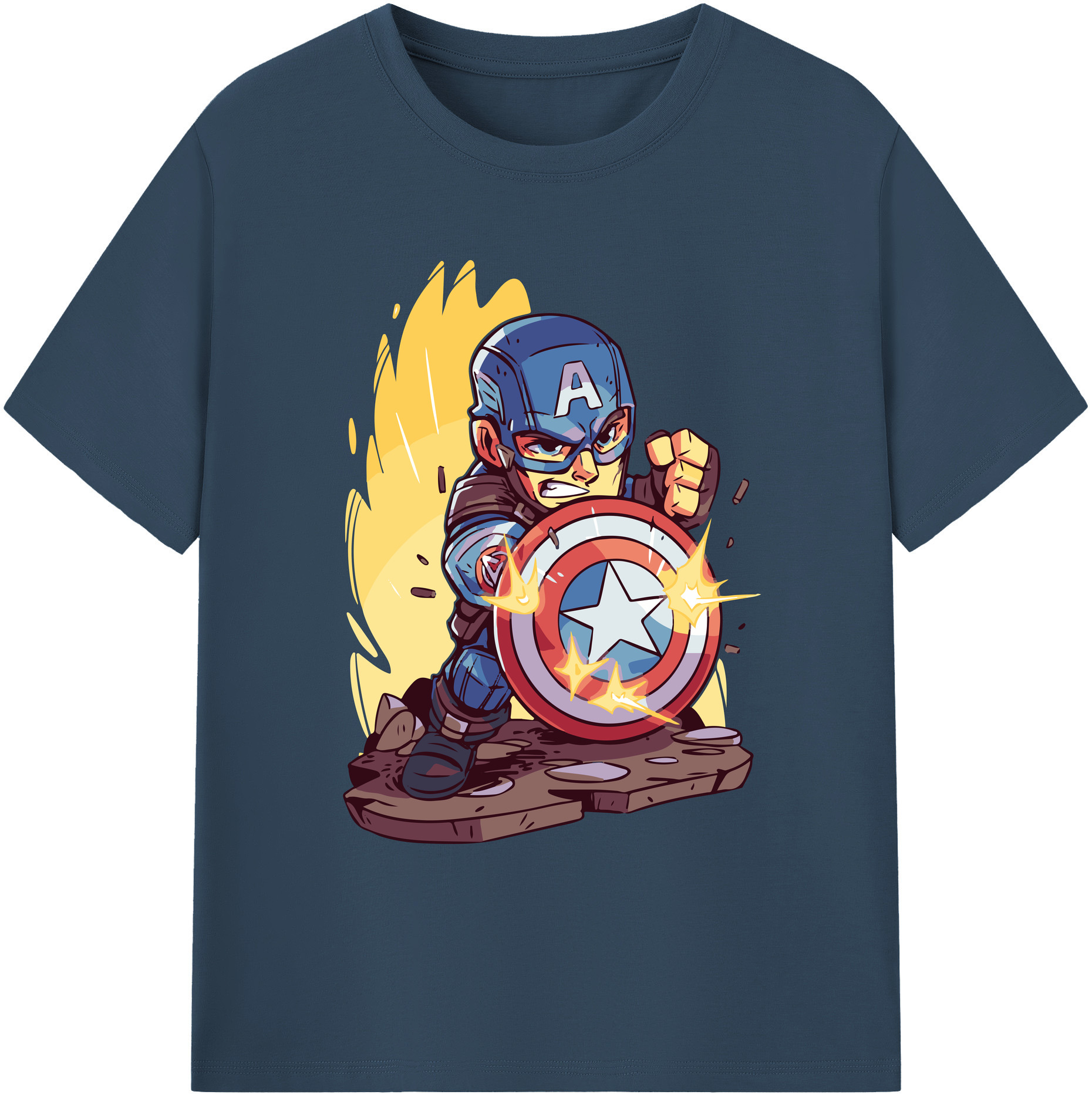 （画像用） アベンジャーズ The Avengers 綿100％ メンズ半袖Tシャツ｜肌触りやわらか＆通気性