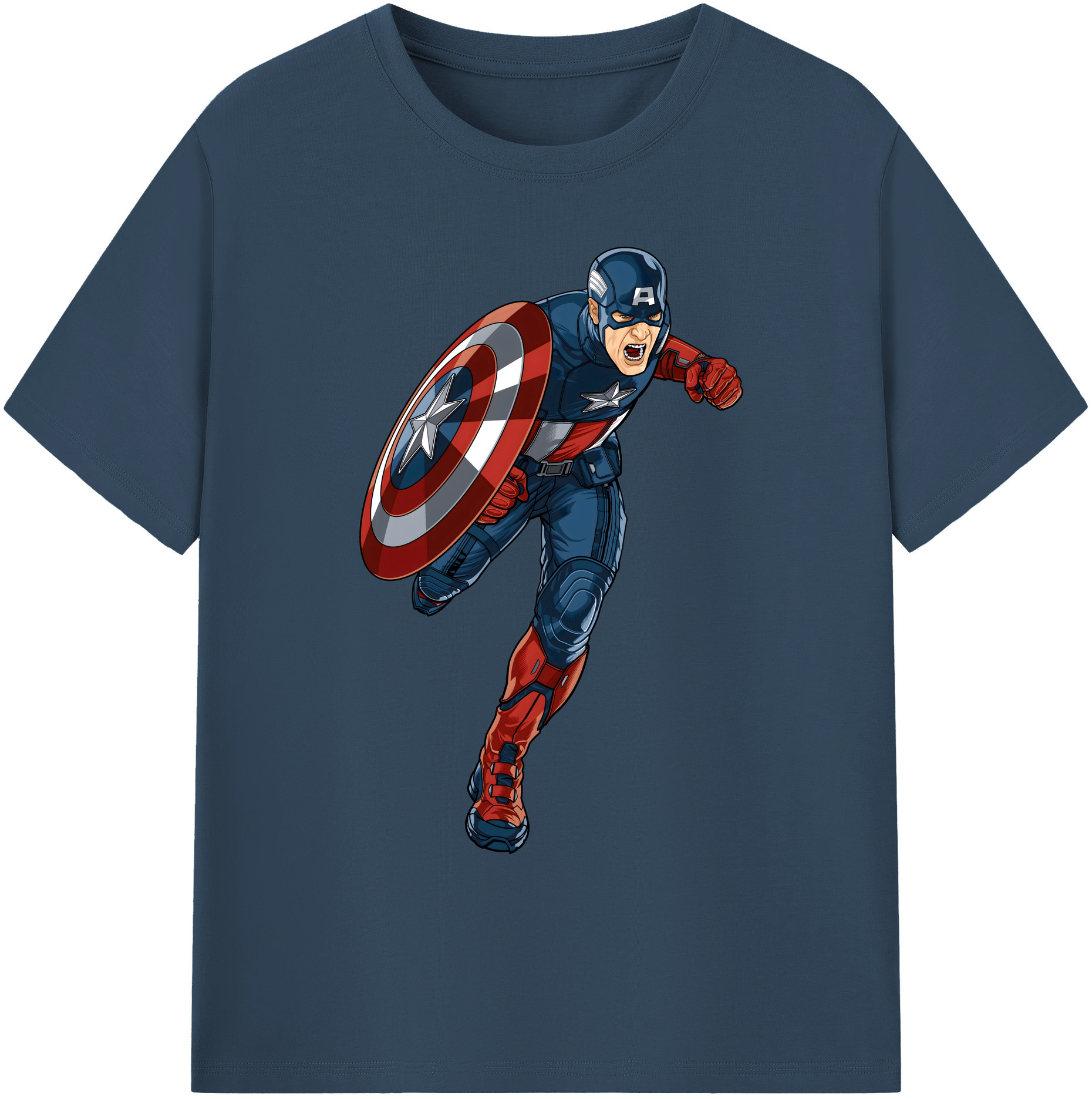 （画像用） アベンジャーズ The Avengers 綿100％ メンズ半袖Tシャツ｜肌触りやわらか＆通気性