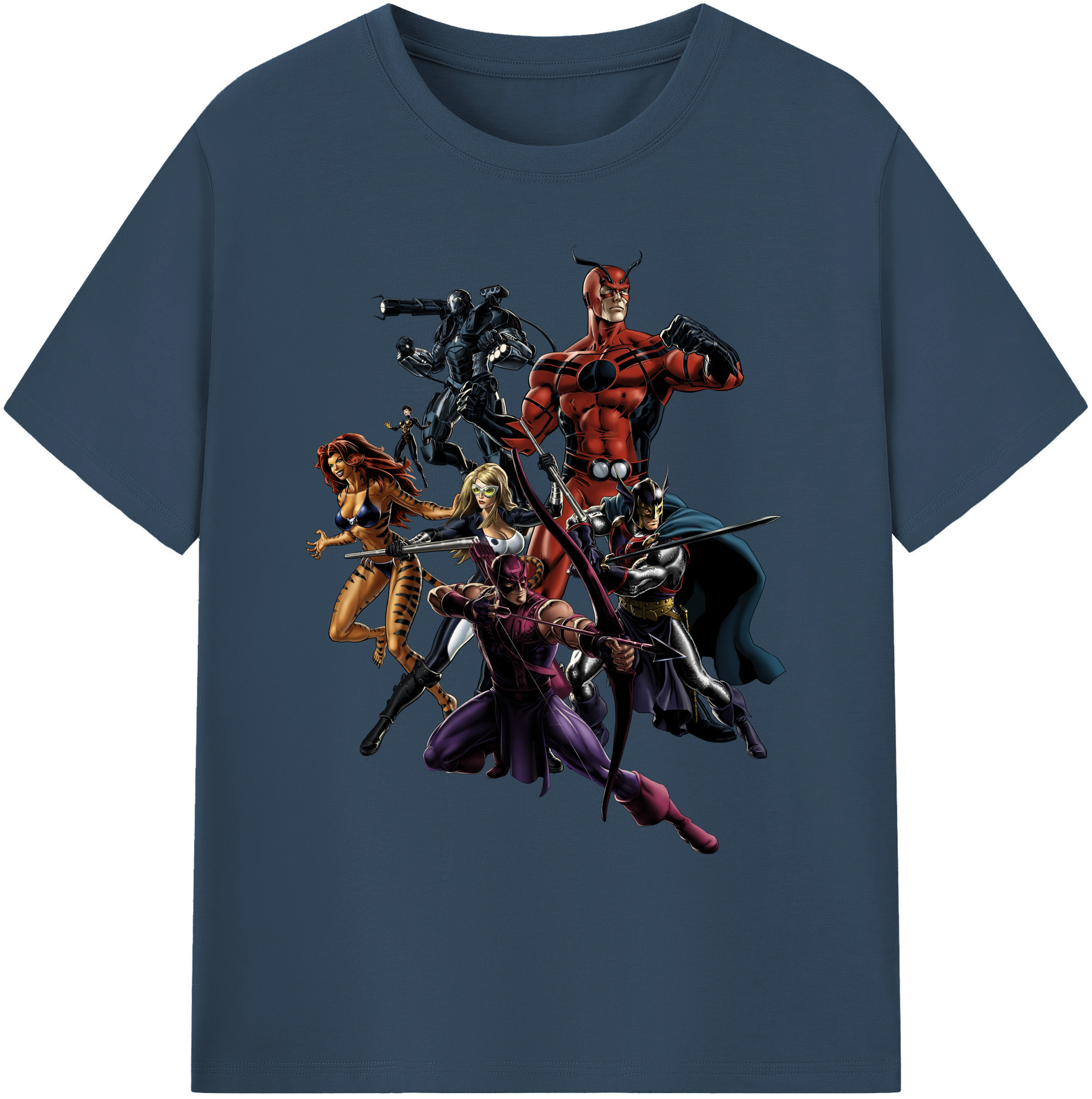（画像用） アベンジャーズ The Avengers 綿100％ メンズ半袖Tシャツ｜肌触りやわらか＆通気性