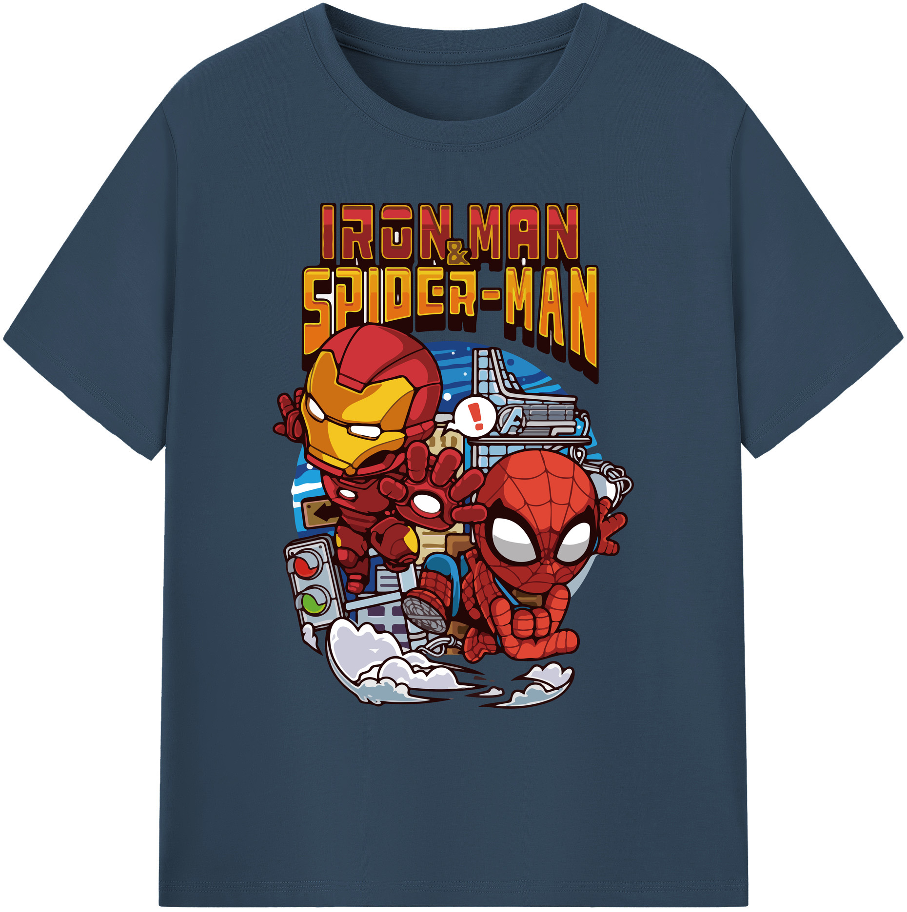 （画像用） アベンジャーズ The Avengers 綿100％ メンズ半袖Tシャツ｜肌触りやわらか＆通気性