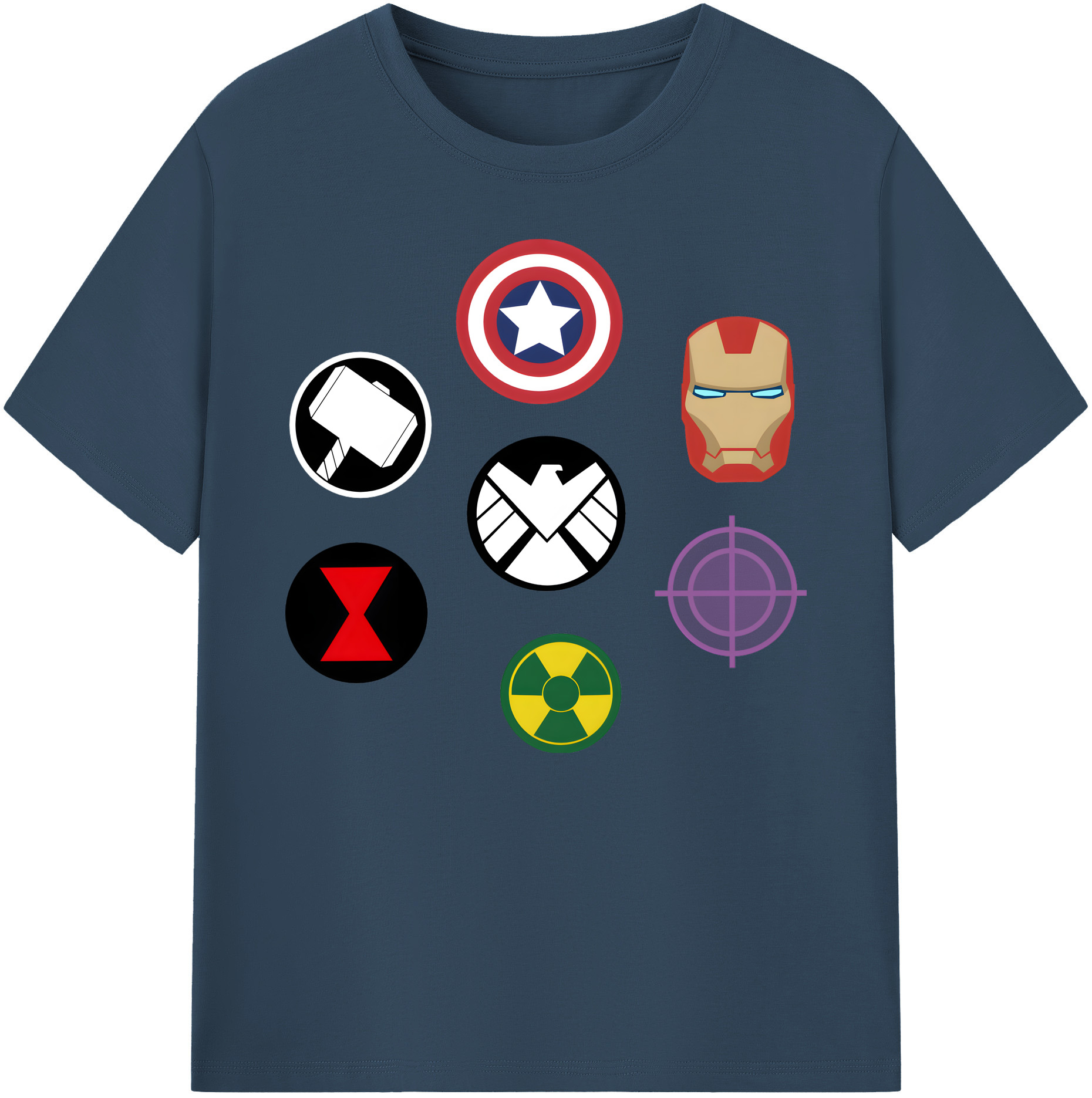 （画像用） アベンジャーズ The Avengers 綿100％ メンズ半袖Tシャツ｜肌触りやわらか＆通気性