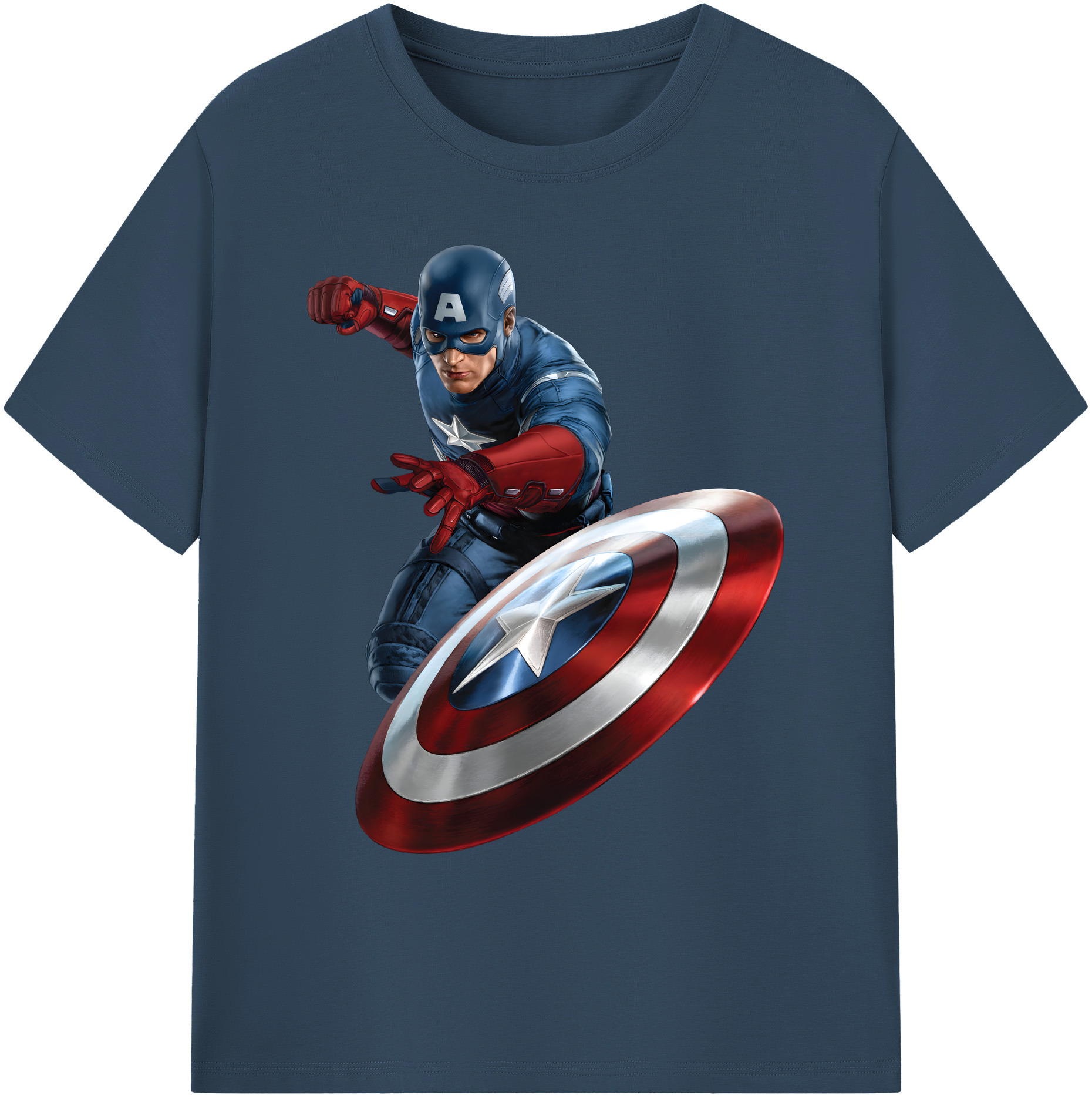 （画像用） アベンジャーズ The Avengers 綿100％ メンズ半袖Tシャツ｜肌触りやわらか＆通気性