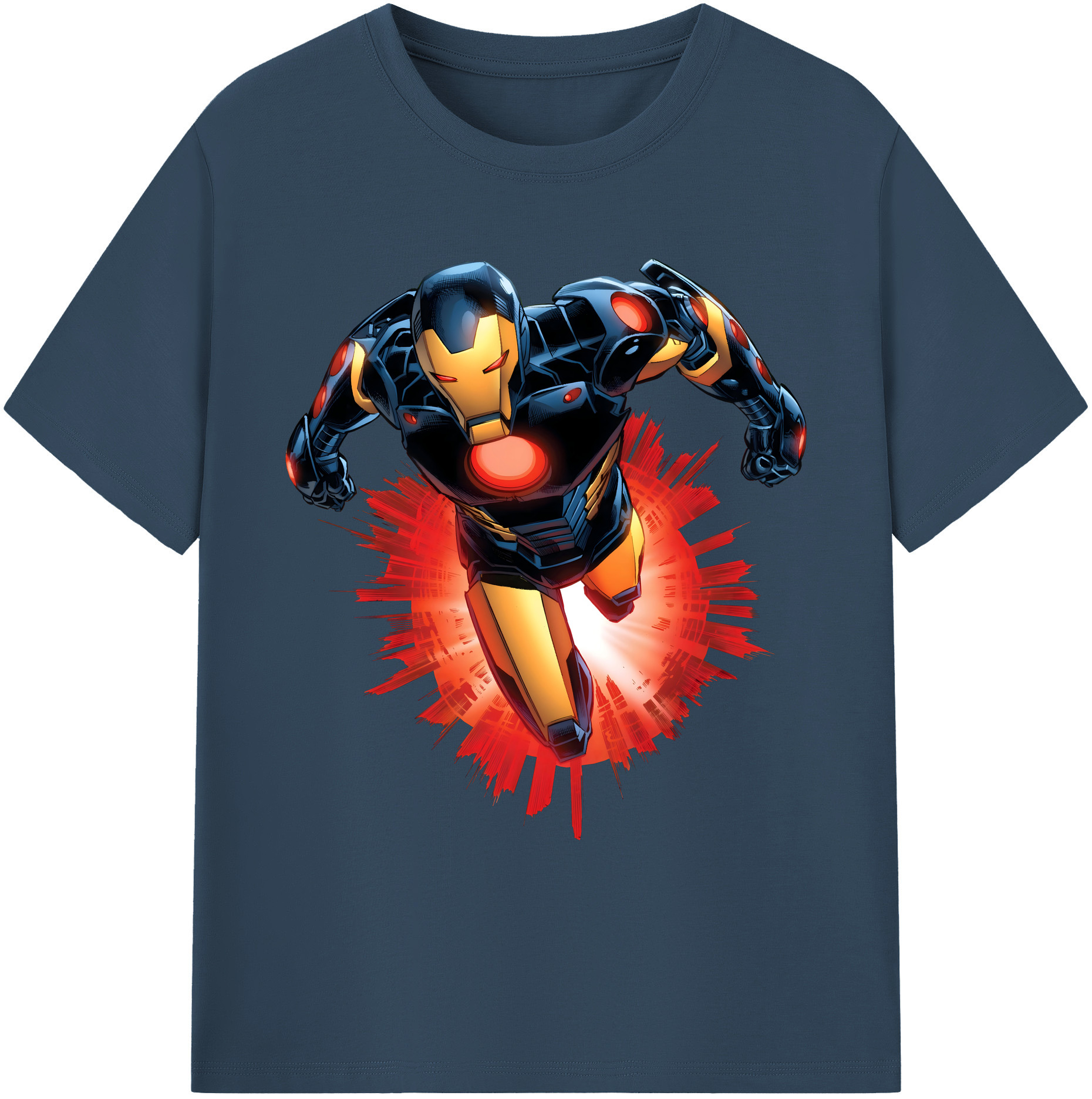 （画像用） アベンジャーズ The Avengers 綿100％ メンズ半袖Tシャツ｜肌触りやわらか＆通気性