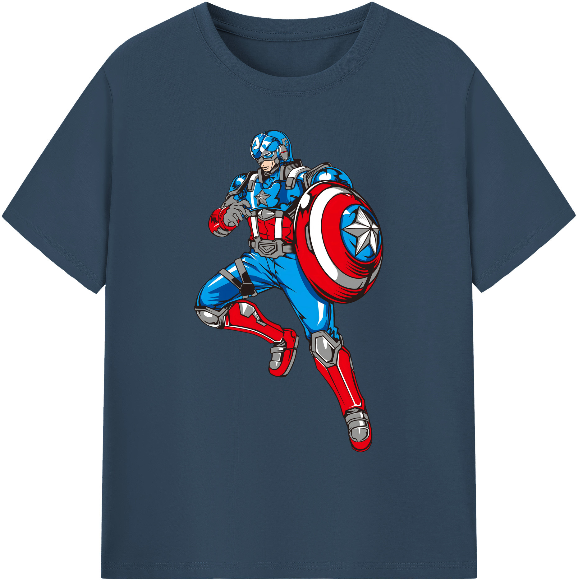 （画像用） アベンジャーズ The Avengers 綿100％ メンズ半袖Tシャツ｜肌触りやわらか＆通気性