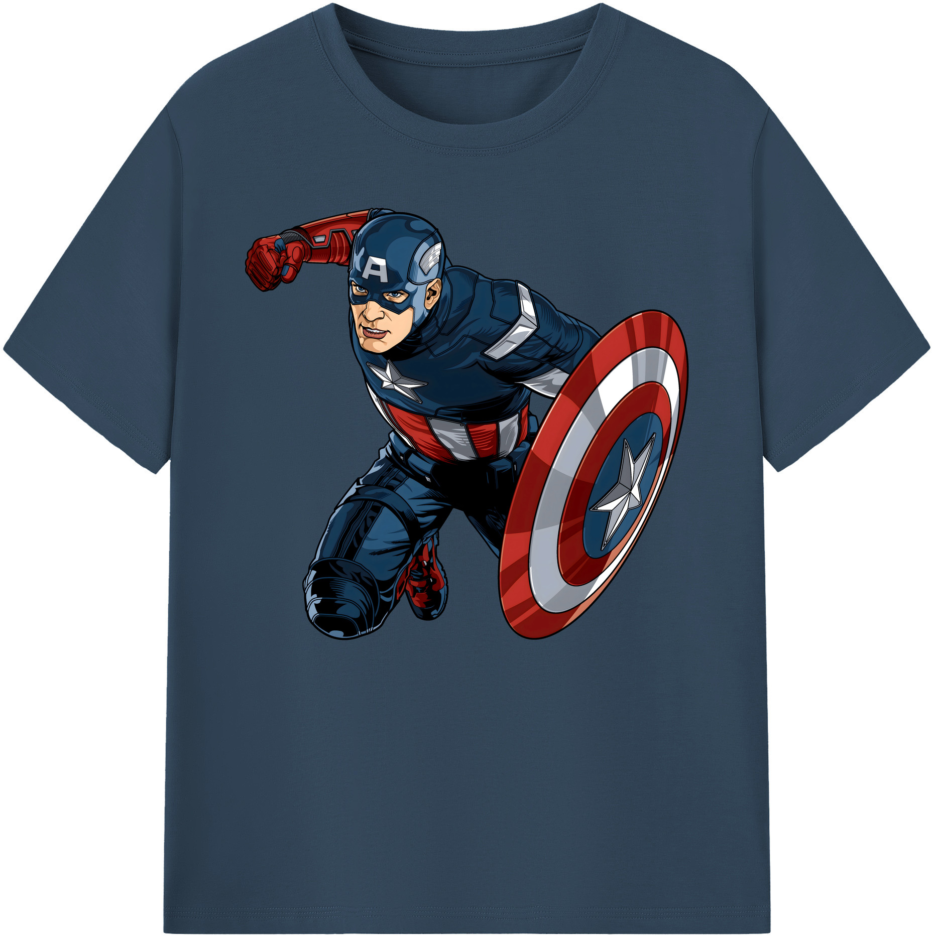 （画像用） アベンジャーズ The Avengers 綿100％ メンズ半袖Tシャツ｜肌触りやわらか＆通気性