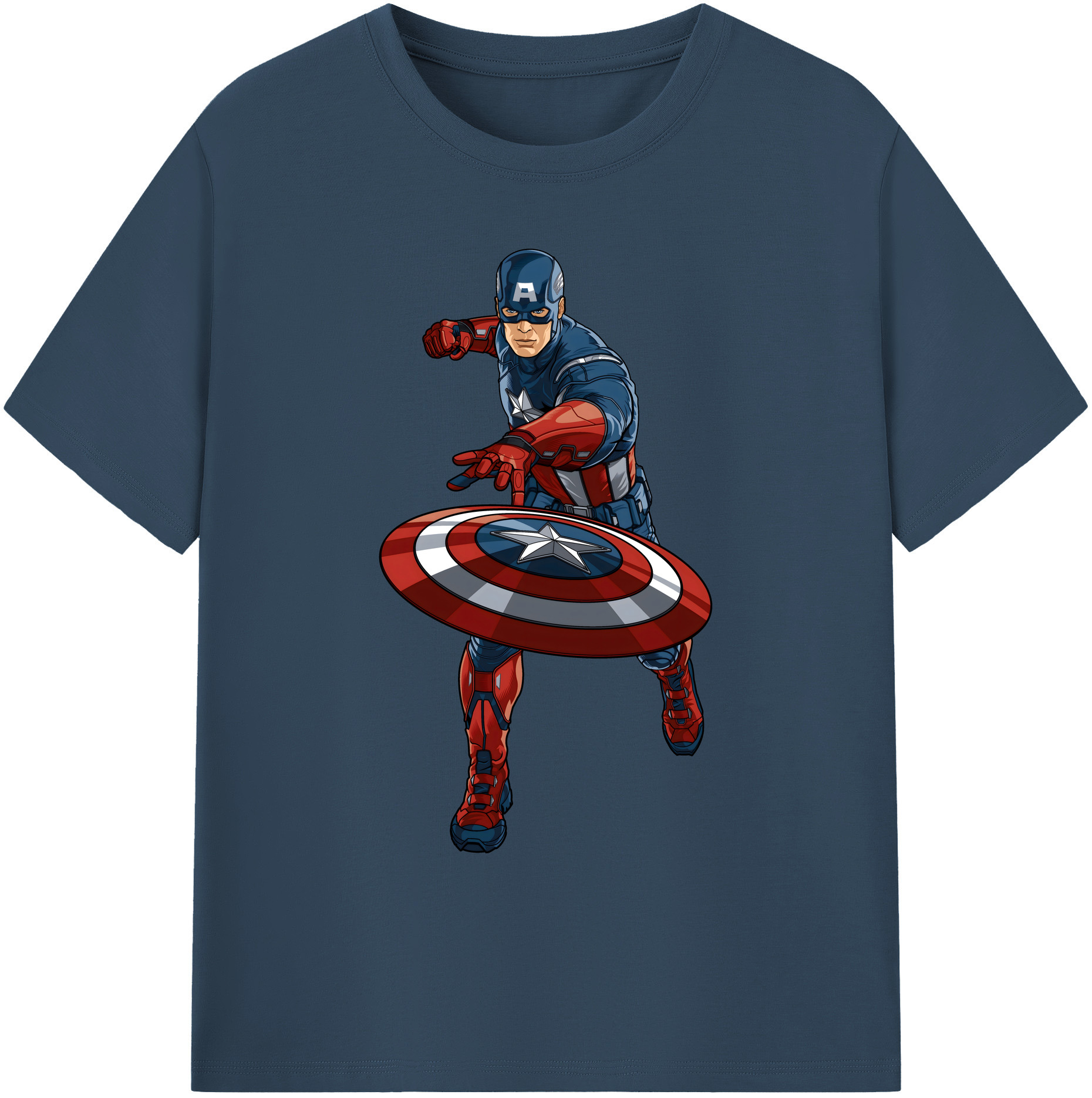 （画像用） アベンジャーズ The Avengers 綿100％ メンズ半袖Tシャツ｜肌触りやわらか＆通気性