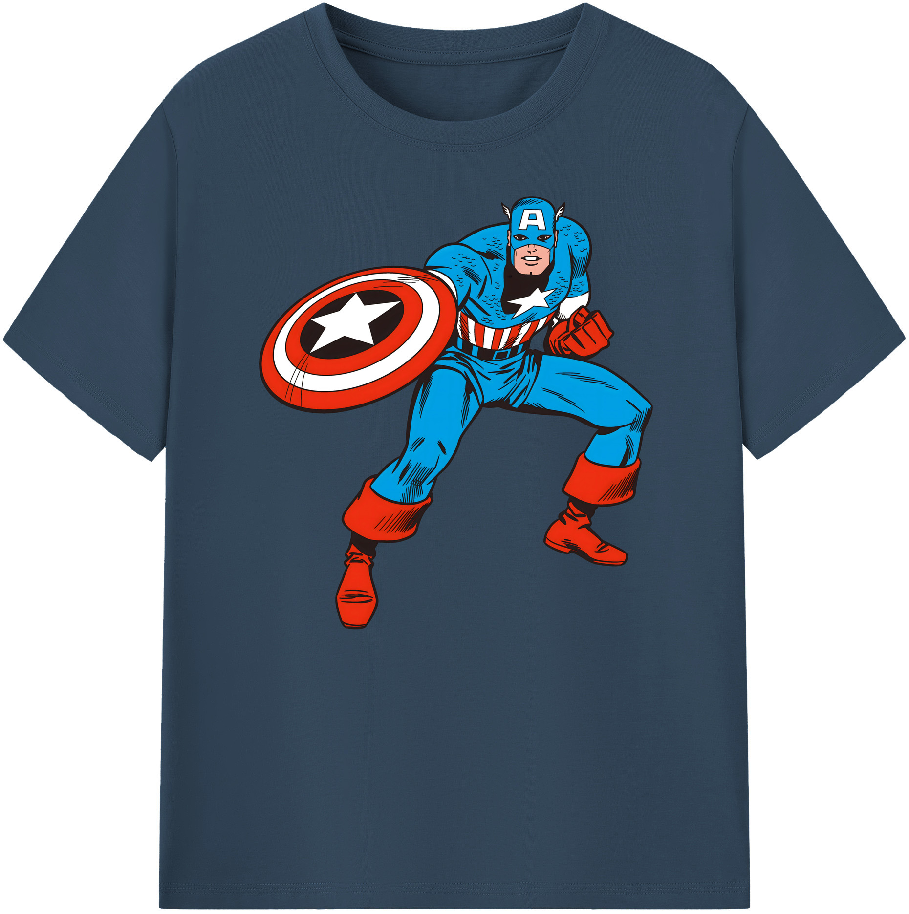 （画像用） アベンジャーズ The Avengers 綿100％ メンズ半袖Tシャツ｜肌触りやわらか＆通気性