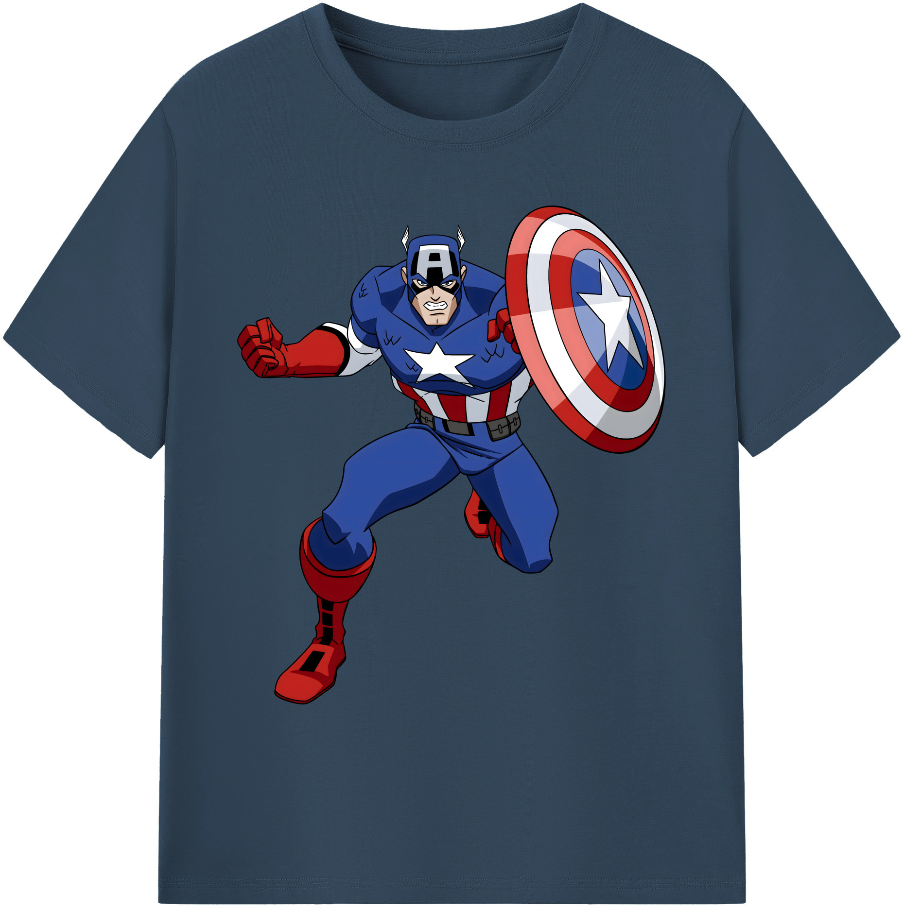 （画像用） アベンジャーズ The Avengers 綿100％ メンズ半袖Tシャツ｜肌触りやわらか＆通気性