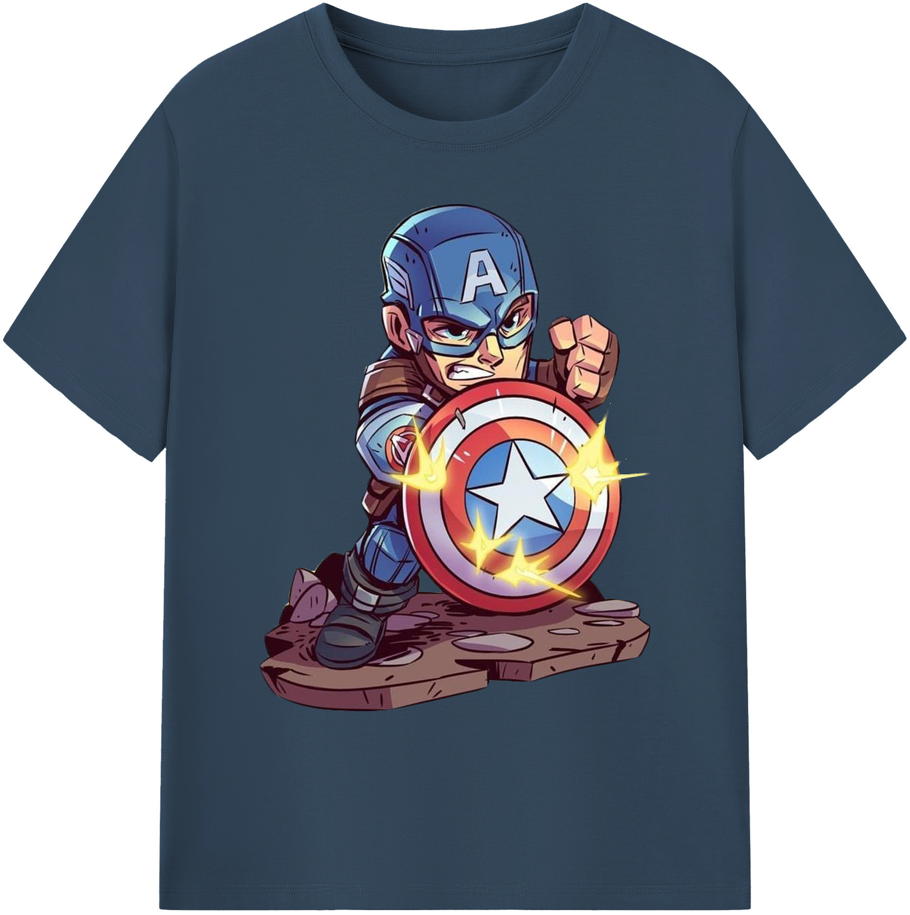 （画像用） アベンジャーズ The Avengers 綿100％ メンズ半袖Tシャツ｜肌触りやわらか＆通気性