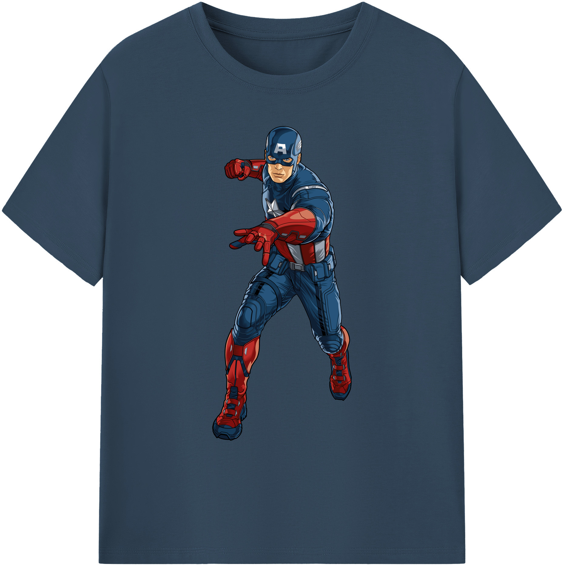 （画像用） アベンジャーズ The Avengers 綿100％ メンズ半袖Tシャツ｜肌触りやわらか＆通気性