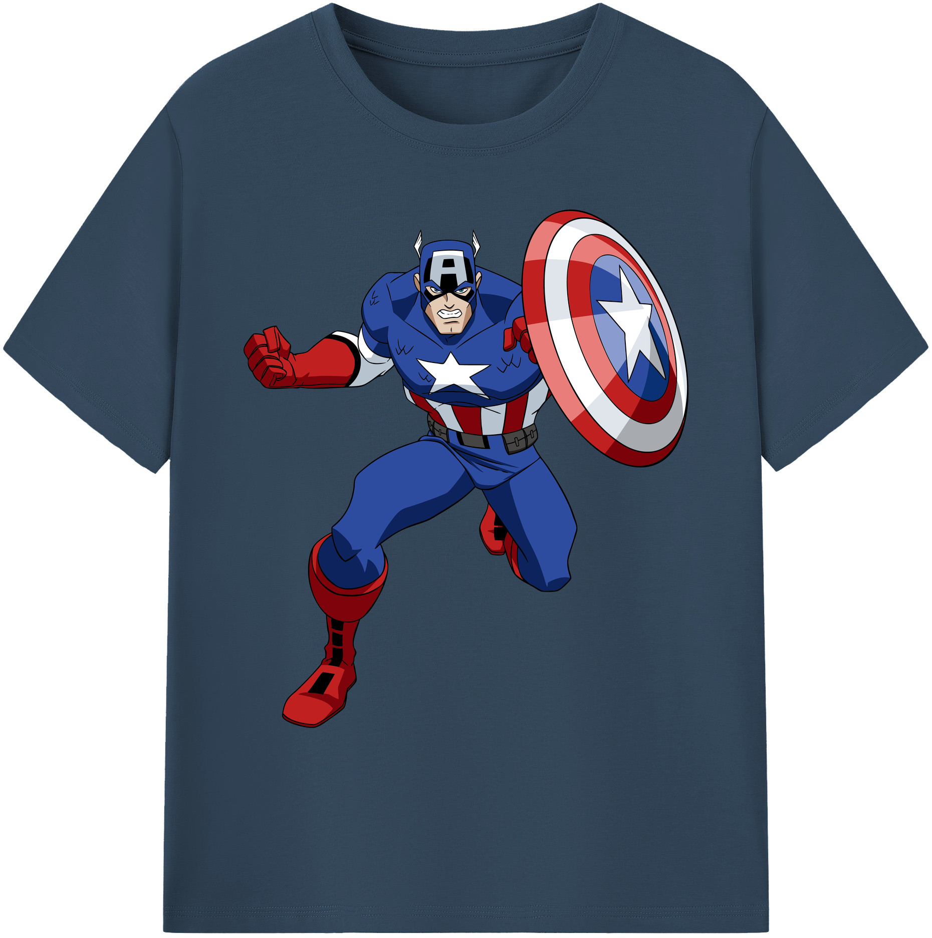 （画像用） アベンジャーズ The Avengers 綿100％ メンズ半袖Tシャツ｜肌触りやわらか＆通気性
